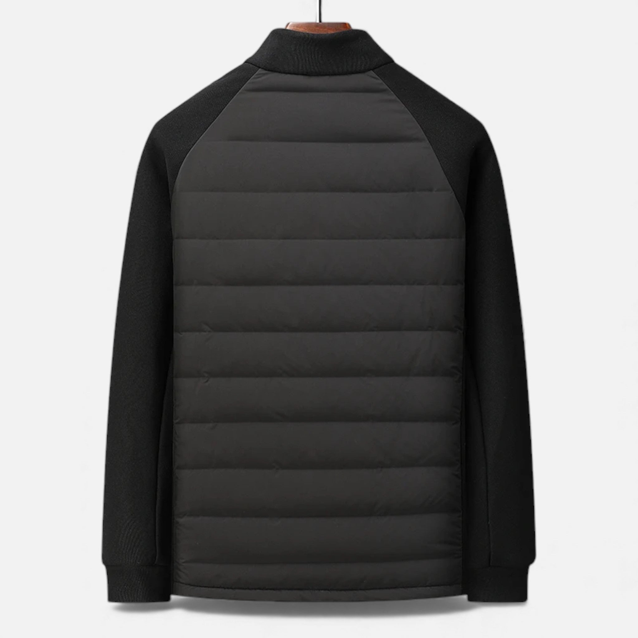 Volarno | Men’s Quilted Down Jacket with Stand-Up Collar
