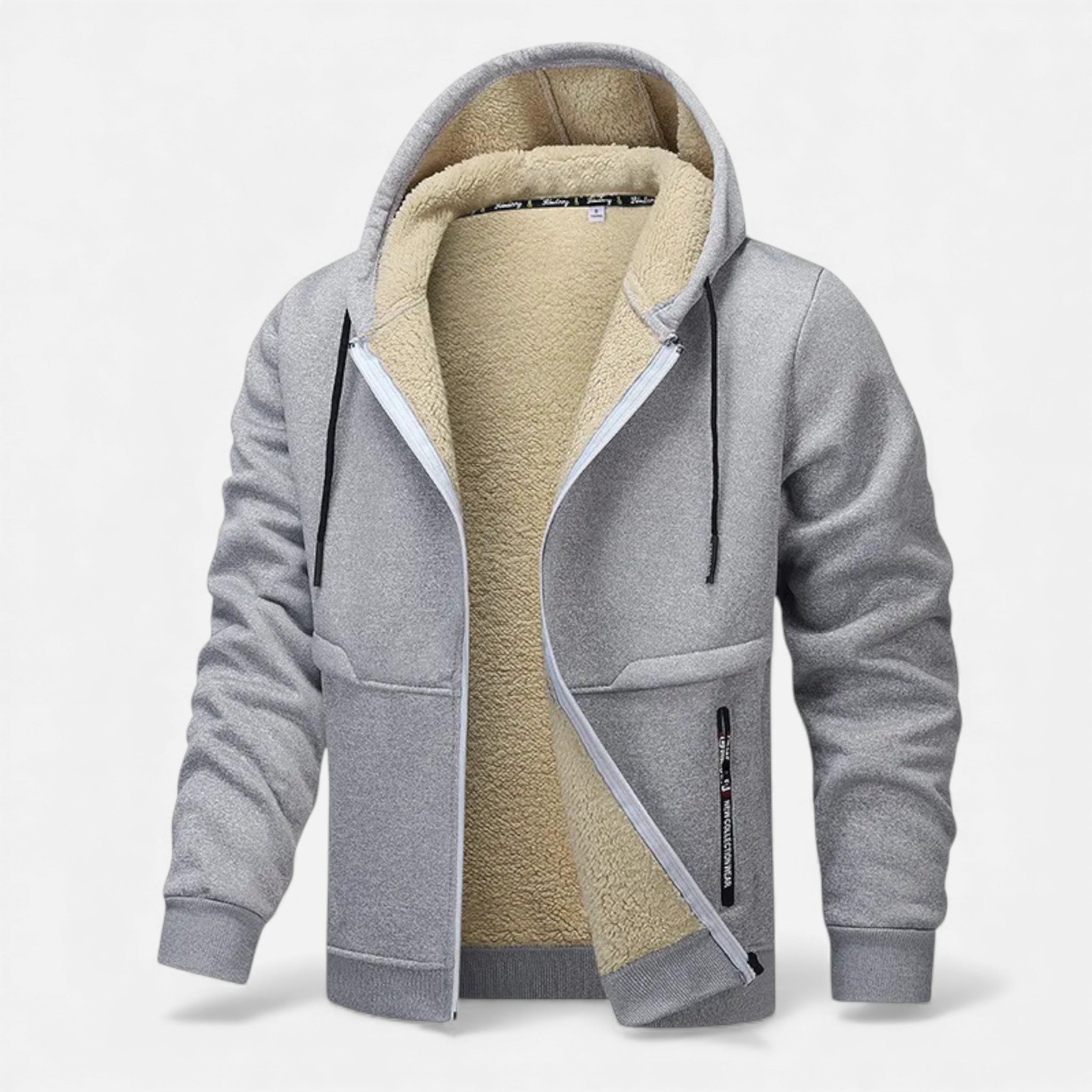 Volarno | Men’s Fleece-Lined Winter Hoodie Jacket