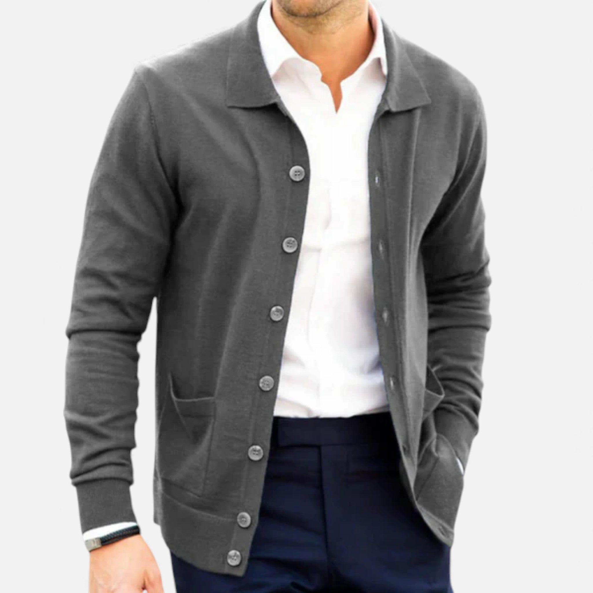 Volarno | Men’s Polo Cardigan – Morley Edition