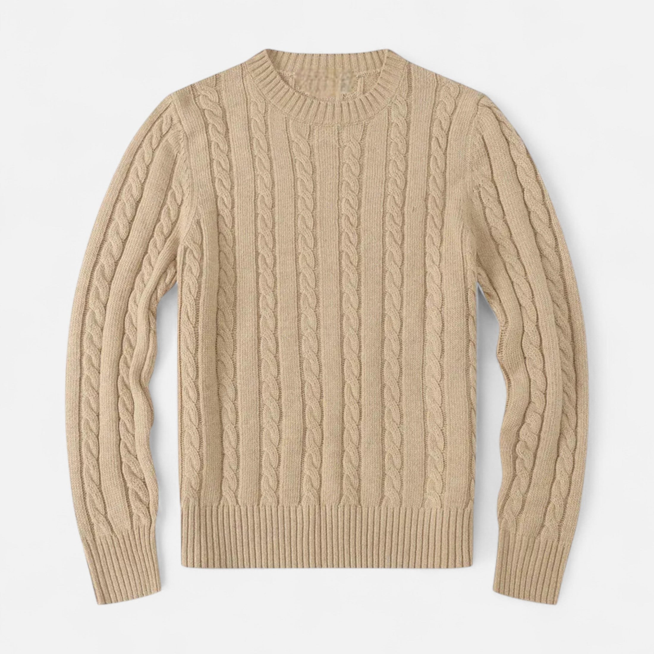 Volarno | Men’s Cotton Blend Sweater – Timeless Round Neck Style