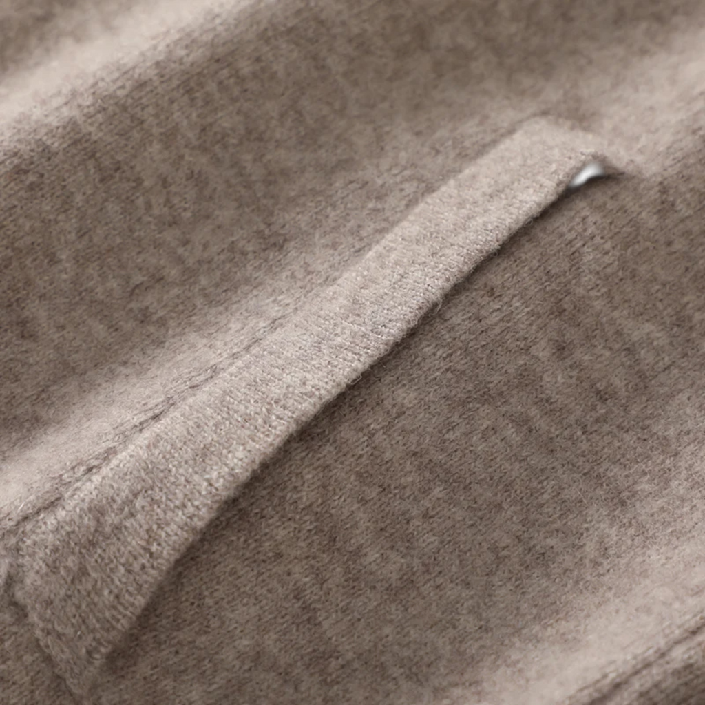 Volarno | Men’s Wool-Cashmere Zip Business Sweater