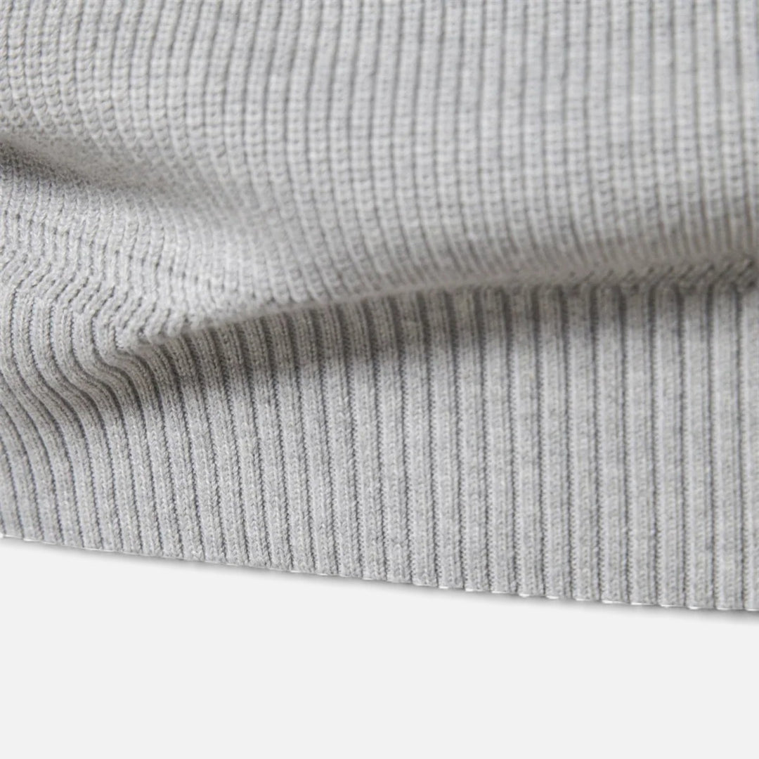 Volarno | Men’s Cotton Zip Sweater – Refined Knitwear for the Season