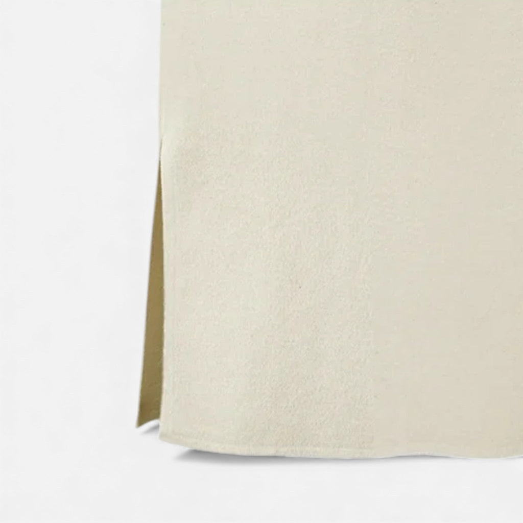 Volarno | Women’s Wool A-Line Split Midi Skirt