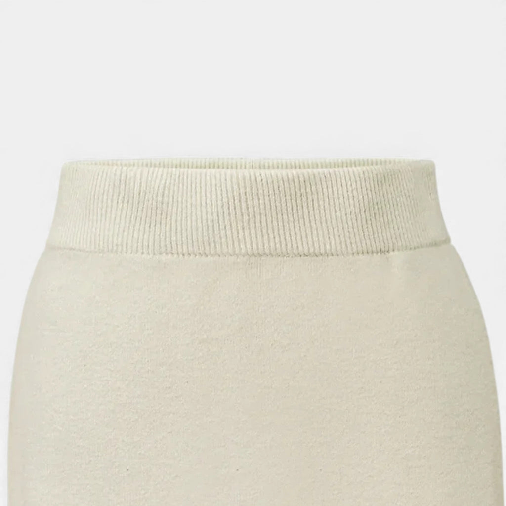 Volarno | Women’s Wool A-Line Split Midi Skirt