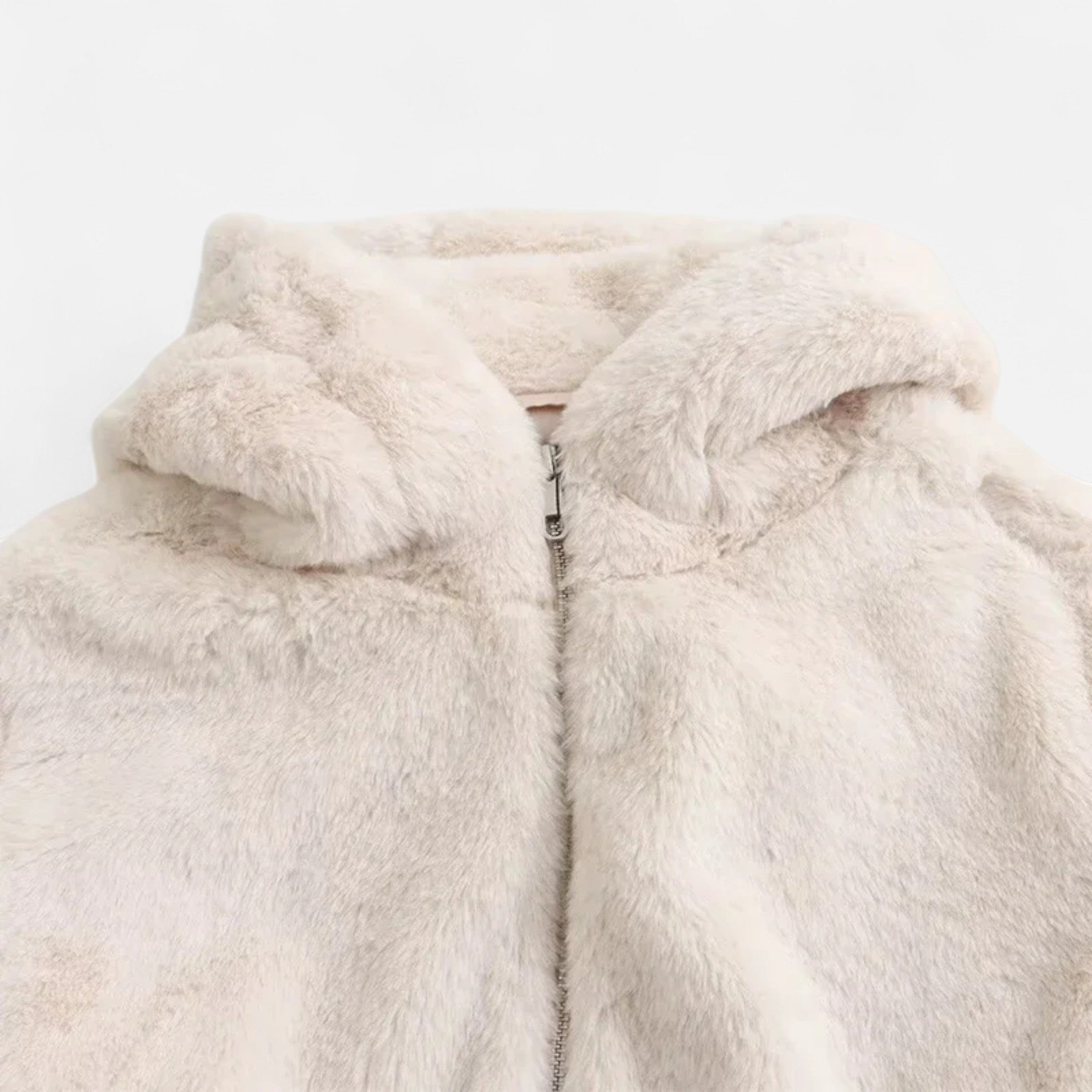 Volarno | Women’s Hooded Faux Fur Coat – Winter Luxe Comfort