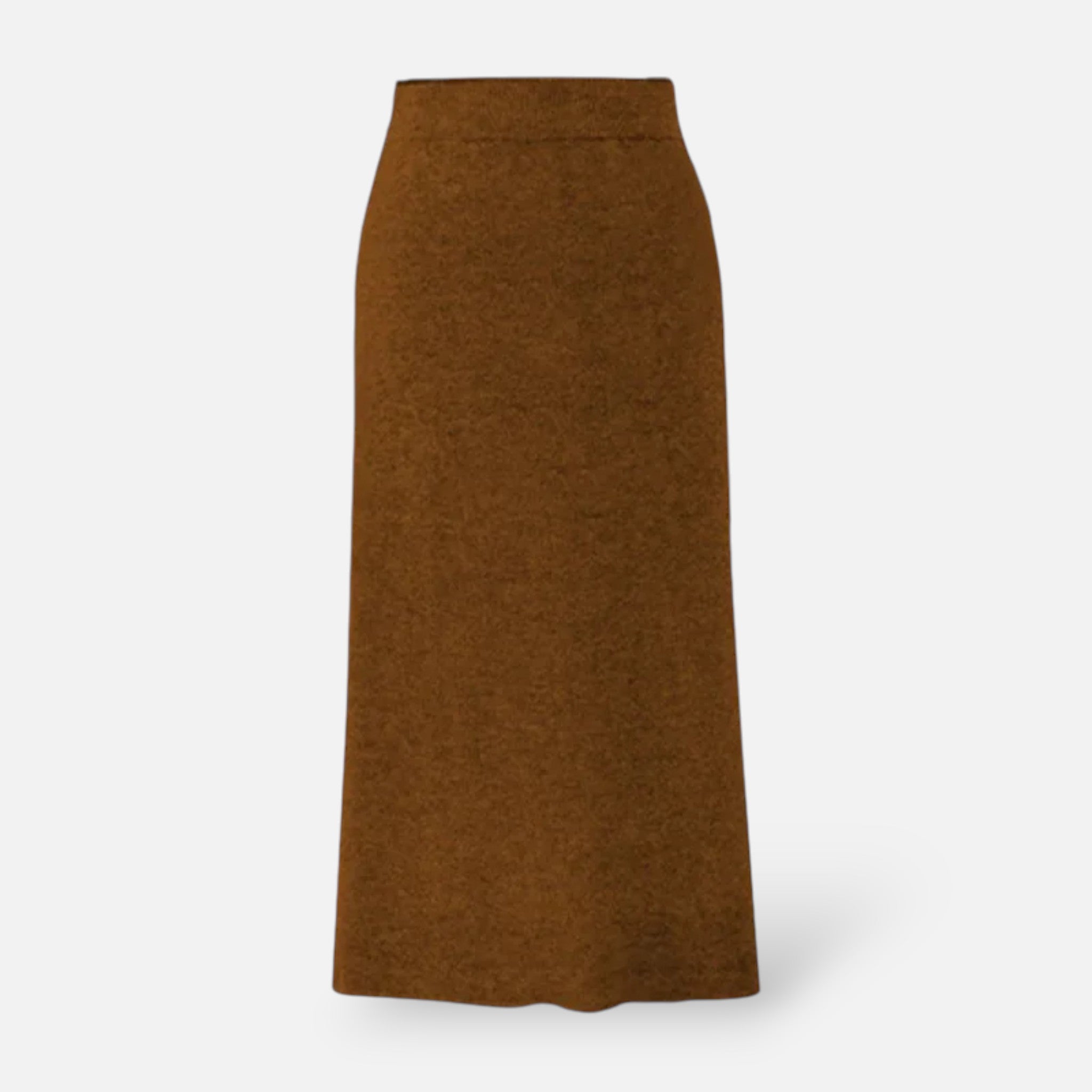 Volarno | Women’s Wool A-Line Split Midi Skirt