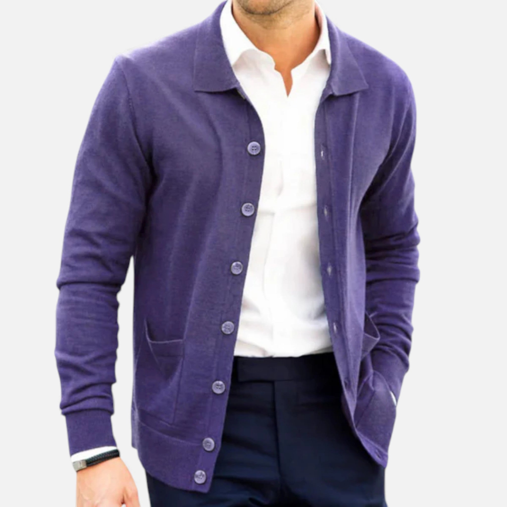 Volarno | Men’s Polo Cardigan – Morley Edition