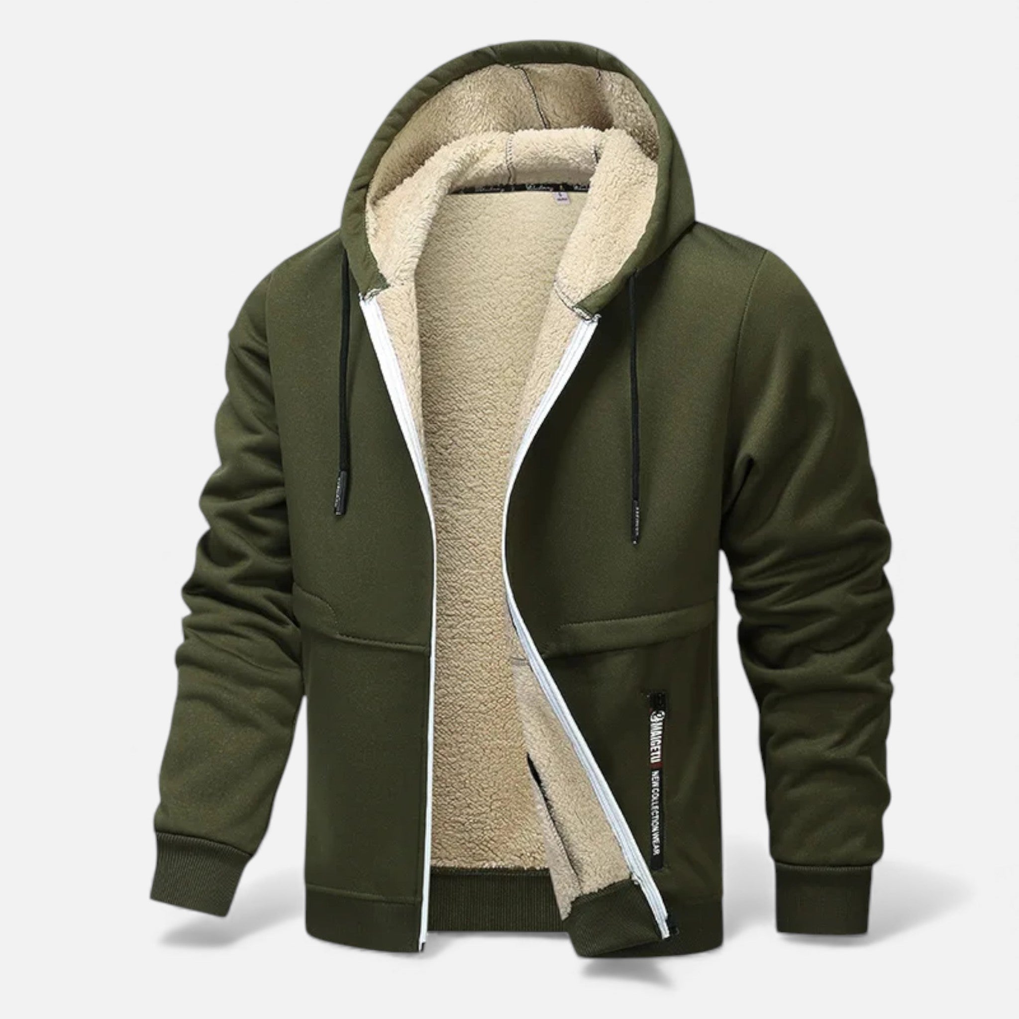Volarno | Men’s Fleece-Lined Winter Hoodie Jacket