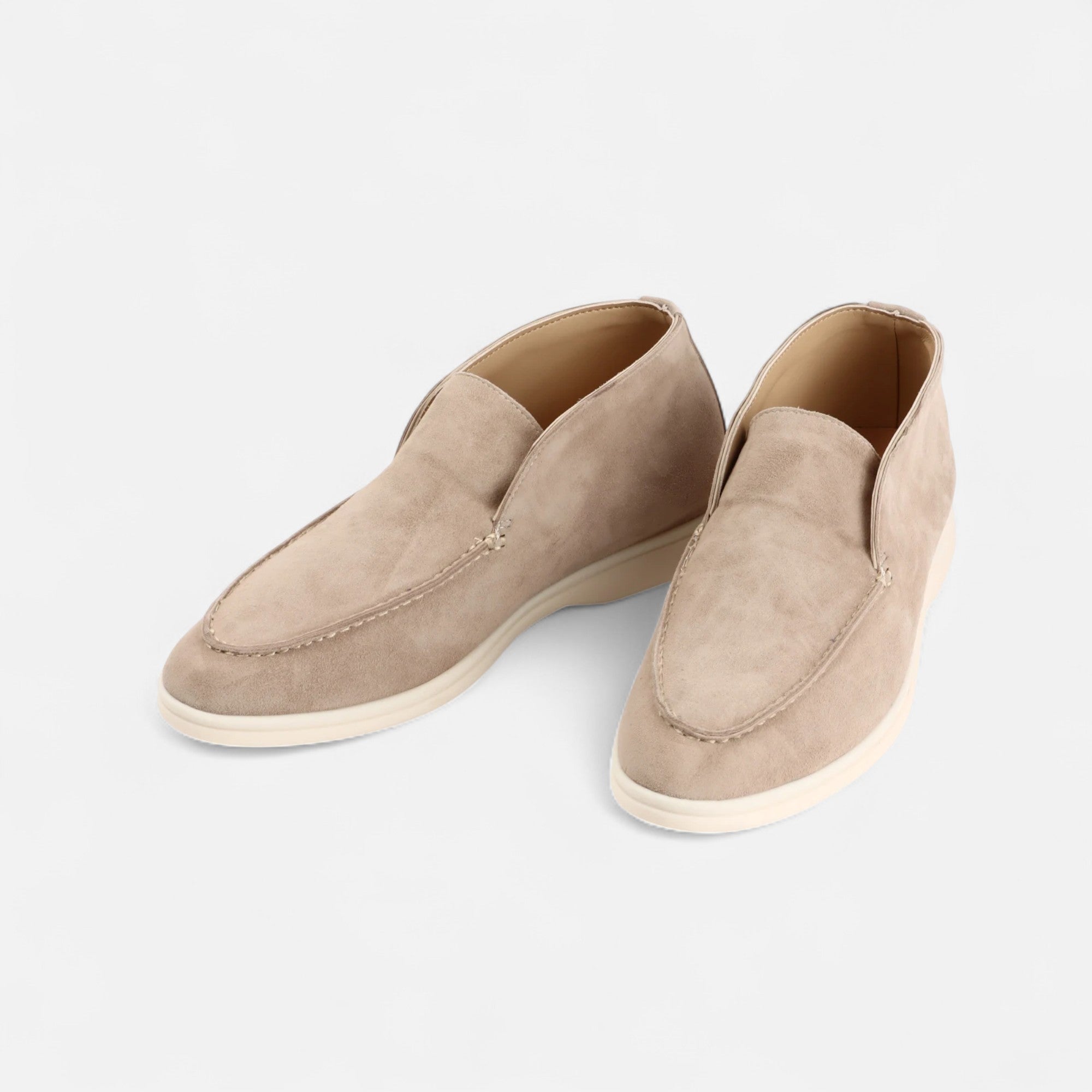 Volarno | Men’s Suede Mule Loafers in Heritage Camel