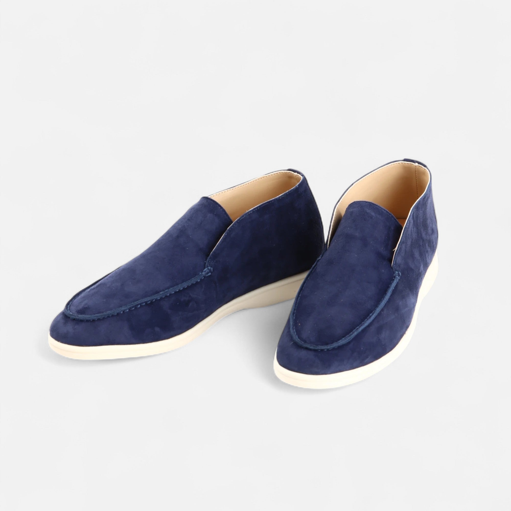 Volarno | Men’s Suede Mule Loafers in Heritage Camel