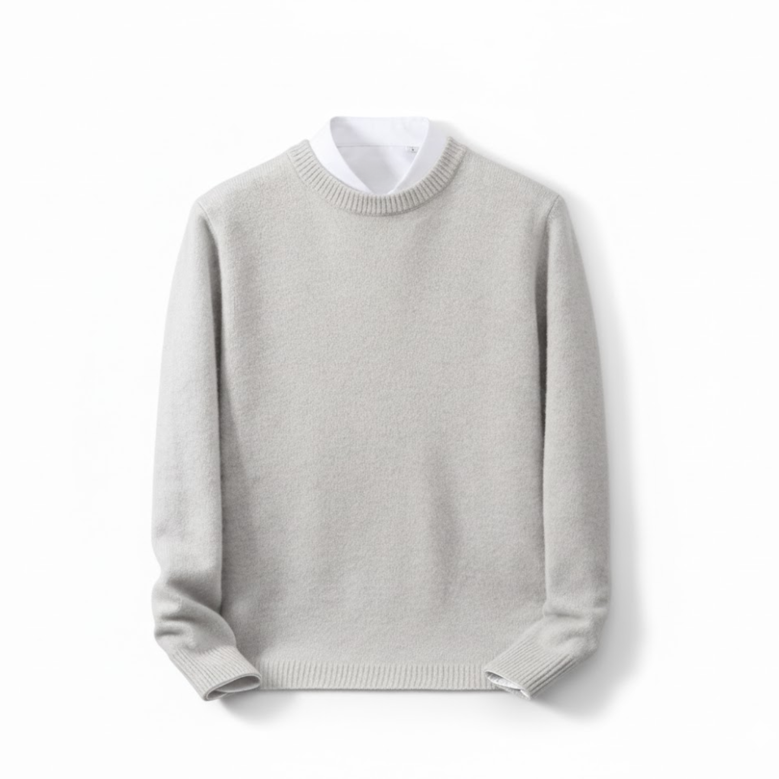 Volarno | Cashmere Sweater O-neck Pullovers Men's Loose Oversized Knitted Bottom Shirt
