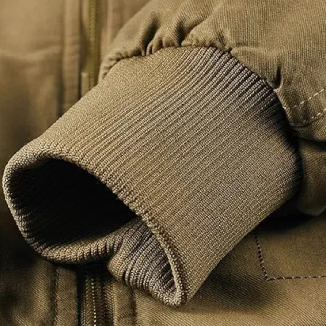 Volarno | Men’s Casual Jacket – Refined Cotton & Lambswool Blend