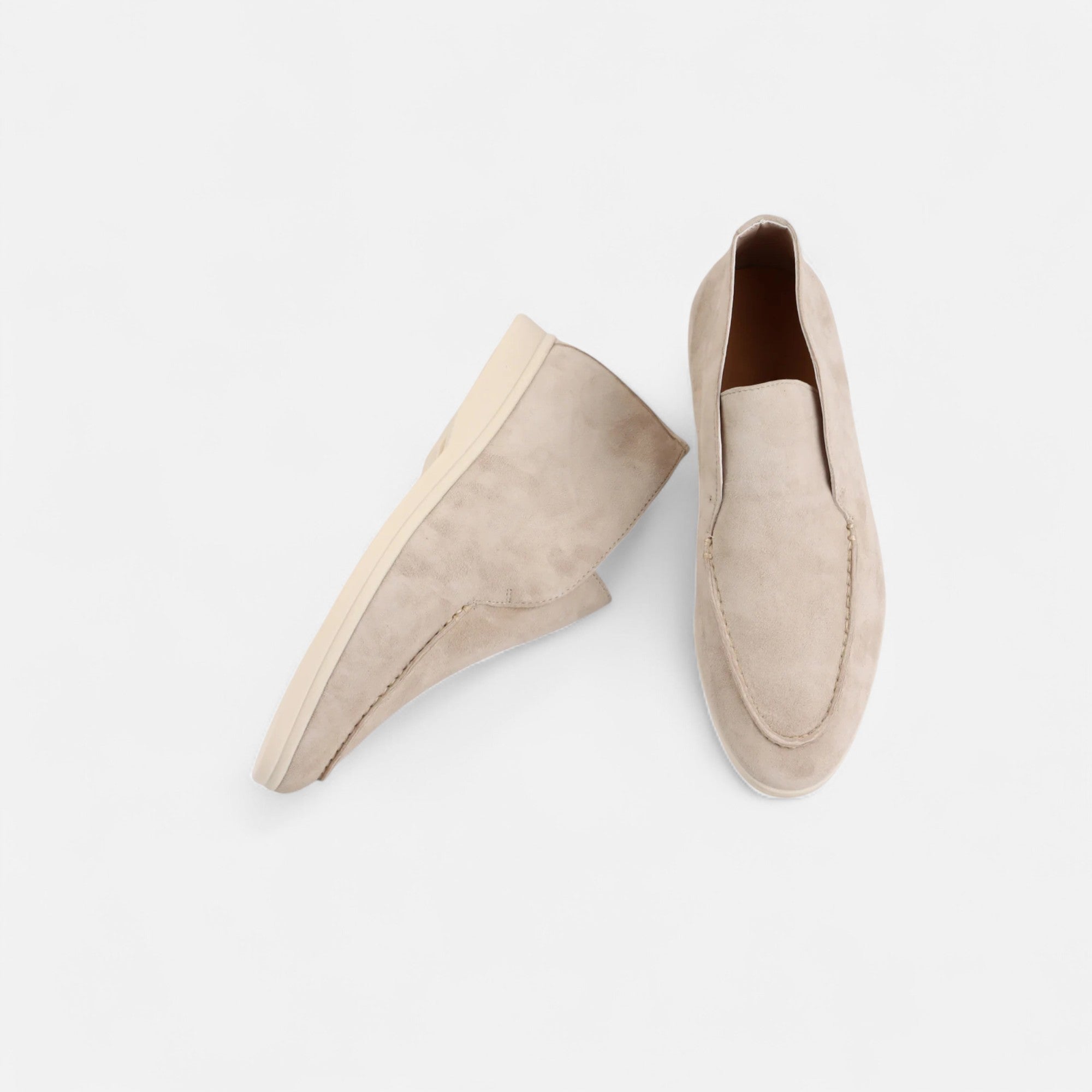 Volarno | Men’s Suede Mule Loafers in Heritage Camel