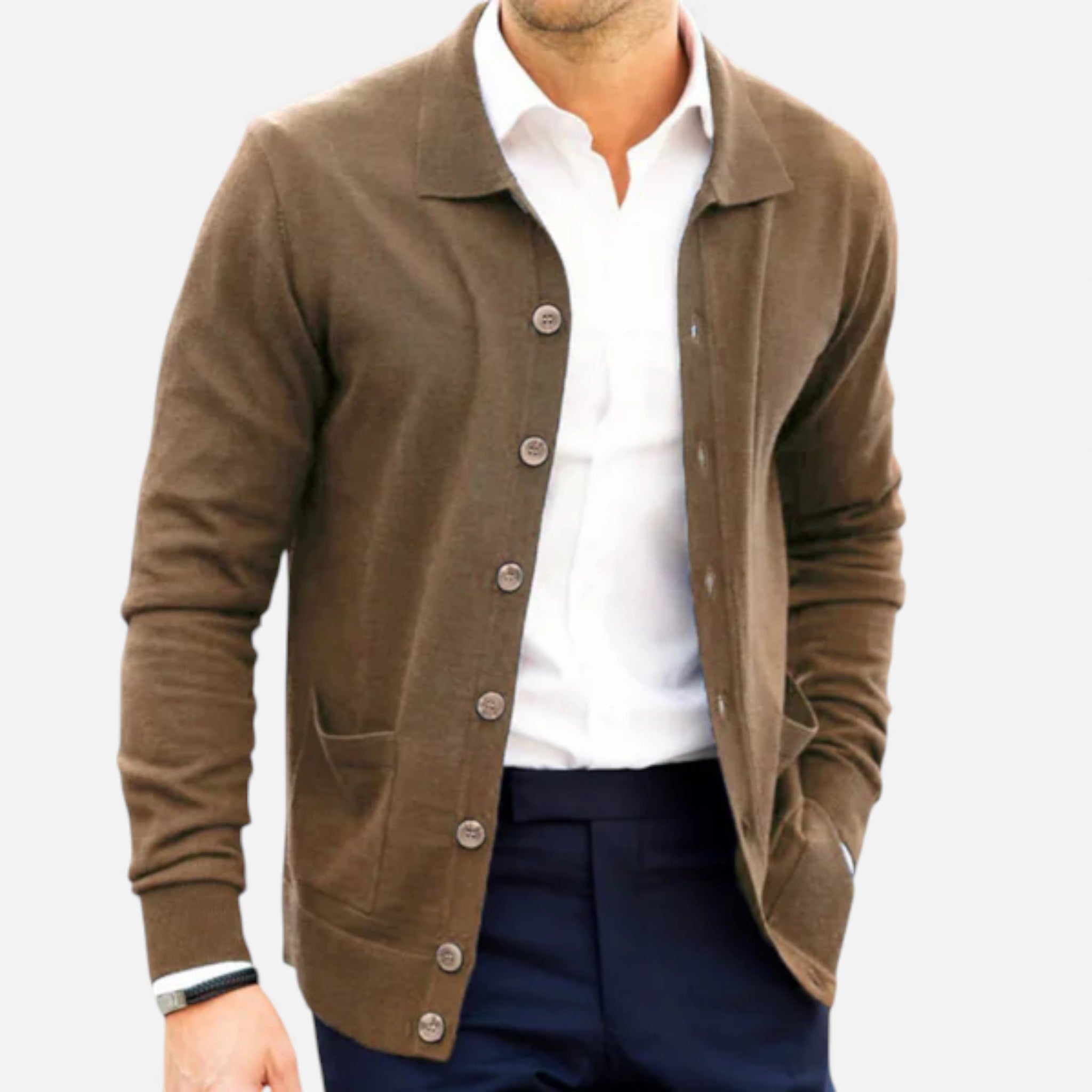 Volarno | Men’s Polo Cardigan – Morley Edition