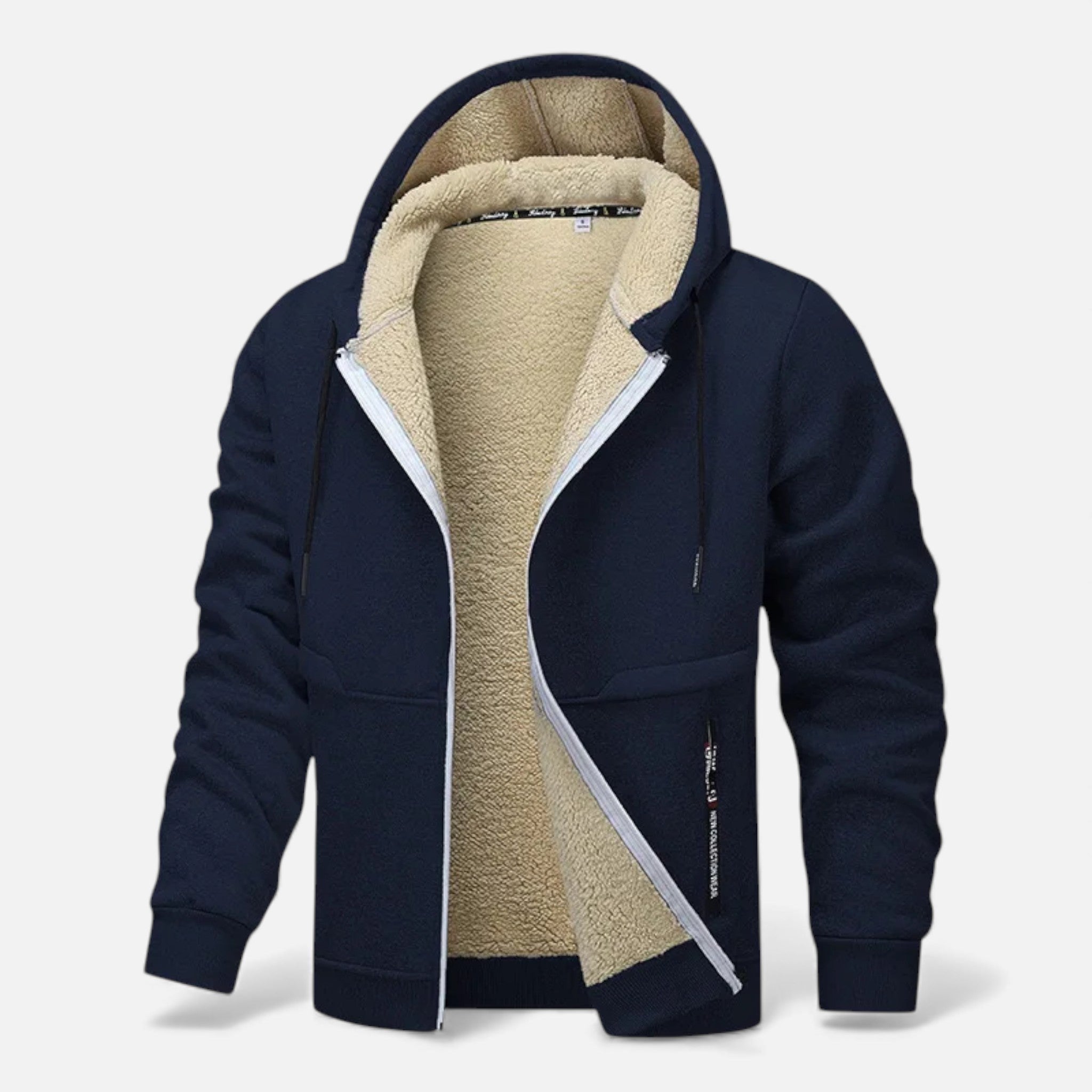 Volarno | Men’s Fleece-Lined Winter Hoodie Jacket