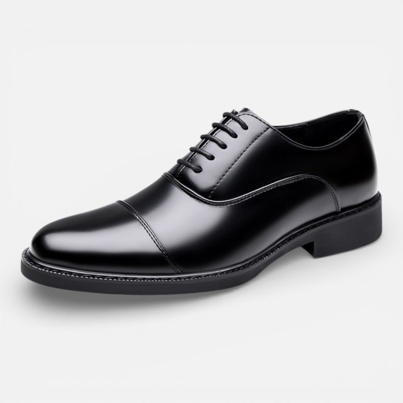 Volarno | Men’s British Style Oxford Leather Dress Shoes | Genuine Leather Formal Shoes