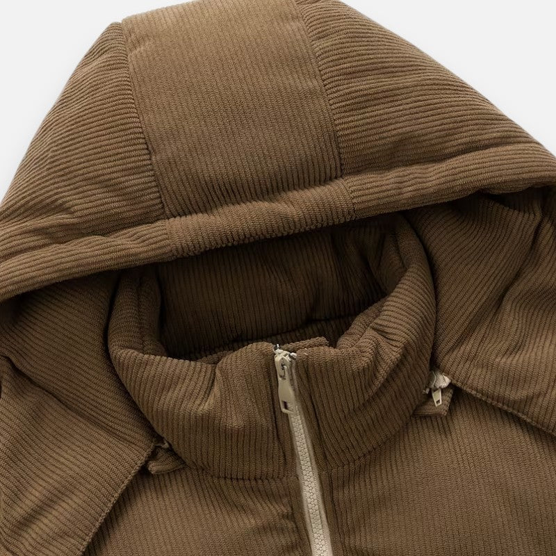 Volarno | Men’s Casual Hooded Winter Jacket | Detachable Hood | Warm Outdoor Coat