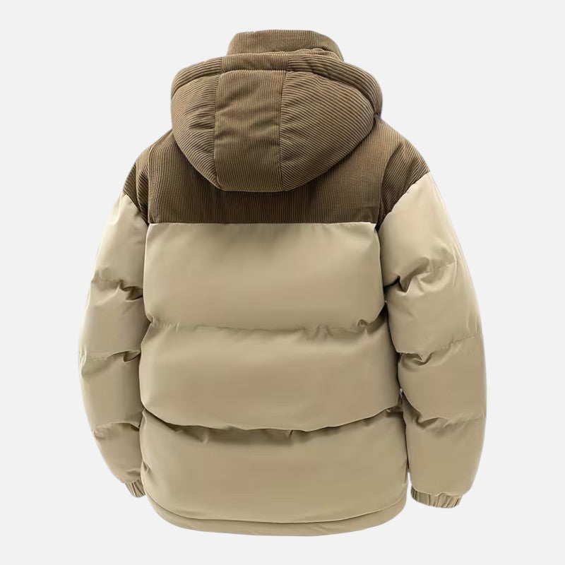 Volarno | Men’s Casual Hooded Winter Jacket | Detachable Hood | Warm Outdoor Coat