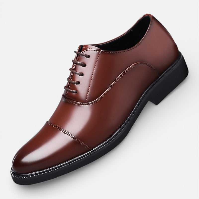 Volarno | Men’s British Style Oxford Leather Dress Shoes | Genuine Leather Formal Shoes