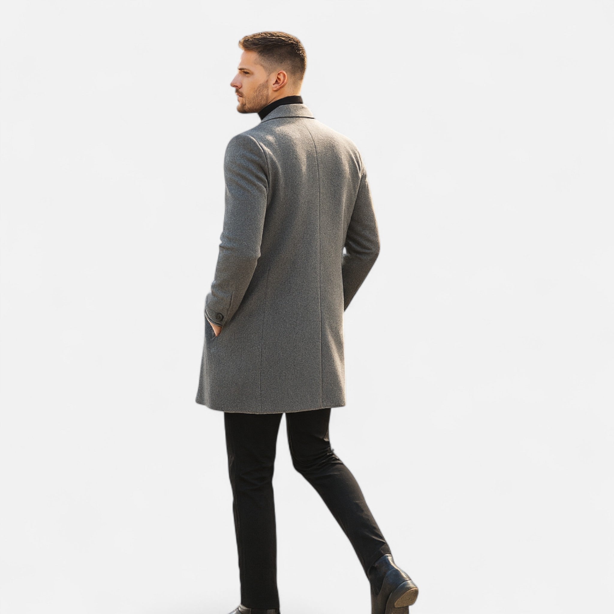 Volarno | Men’s Classic Wool Overcoat