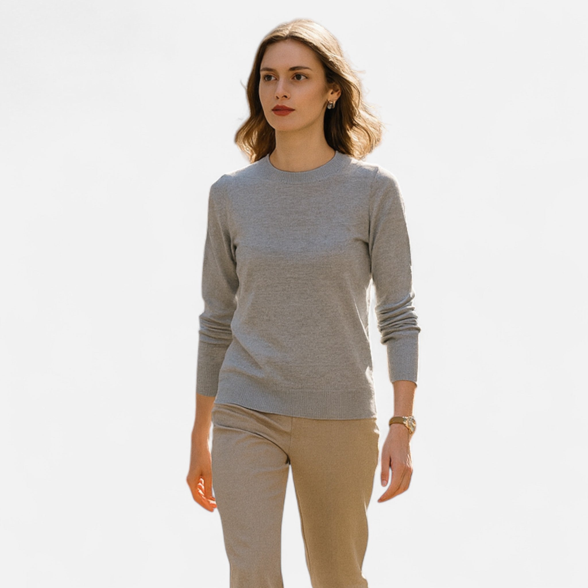 Volarno | Women’s Merino Wool Crewneck Sweater