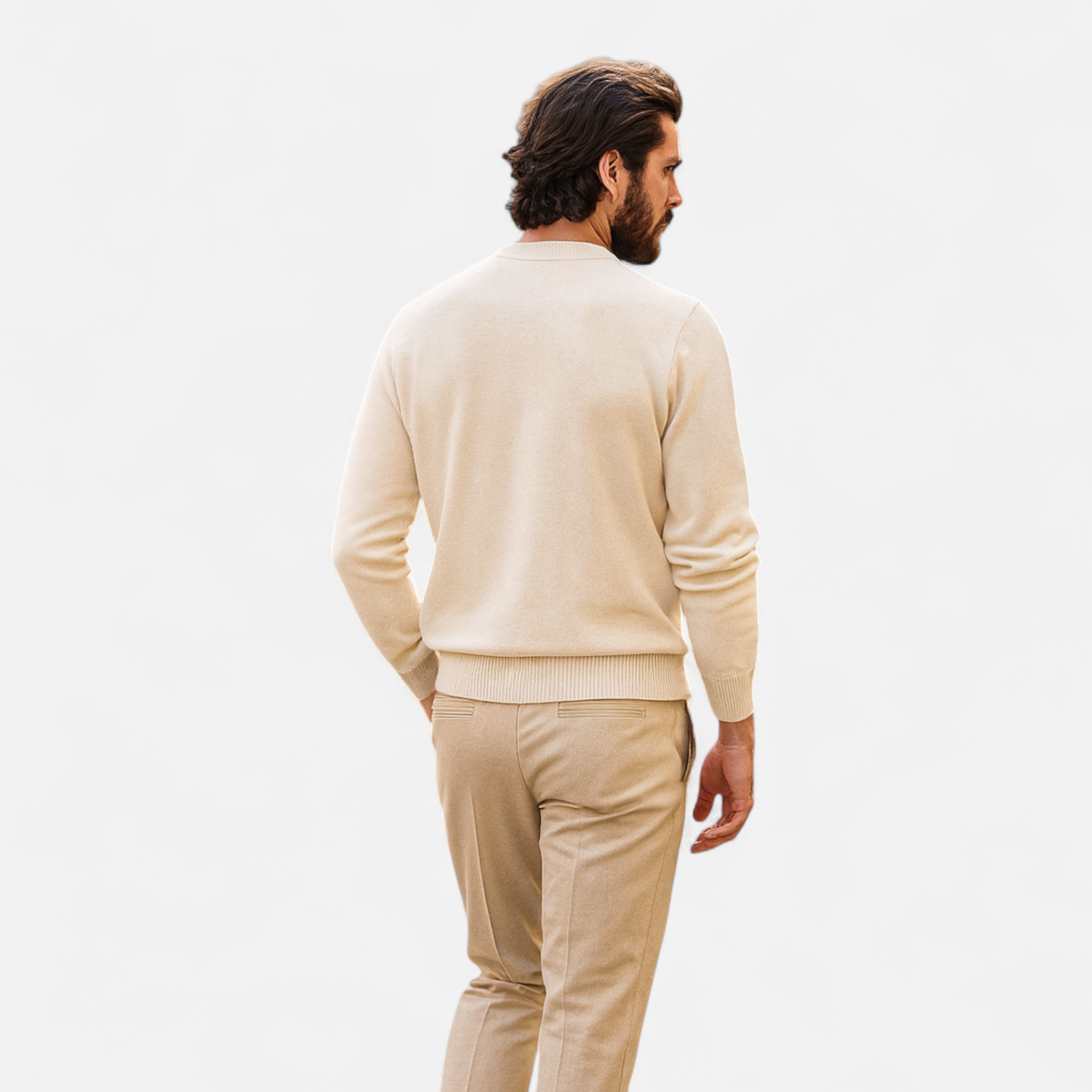 Volarno | Men’s Loose-Fit Cashmere Wool Jumper