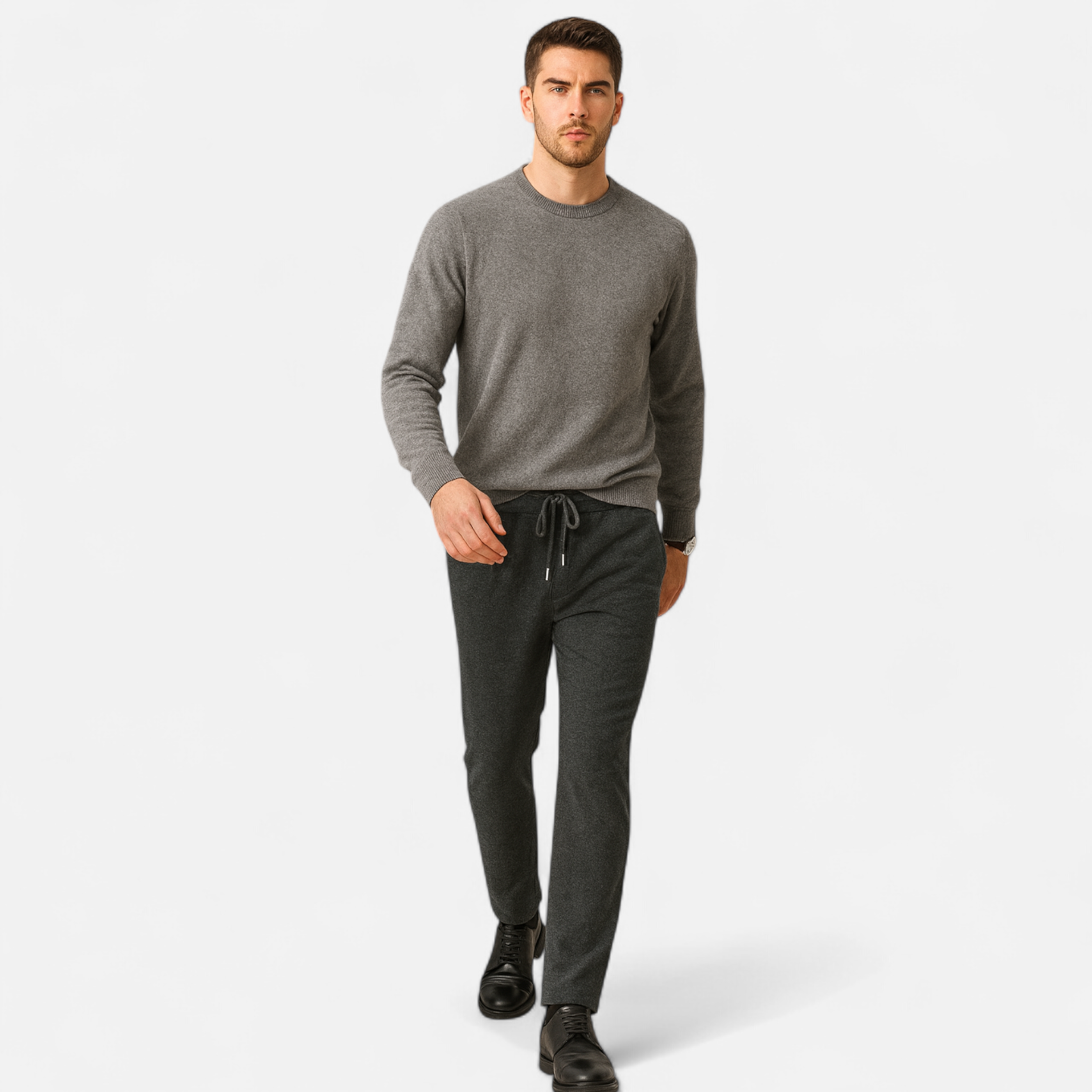 Volarno | Men’s Merino Wool Knitted Trousers