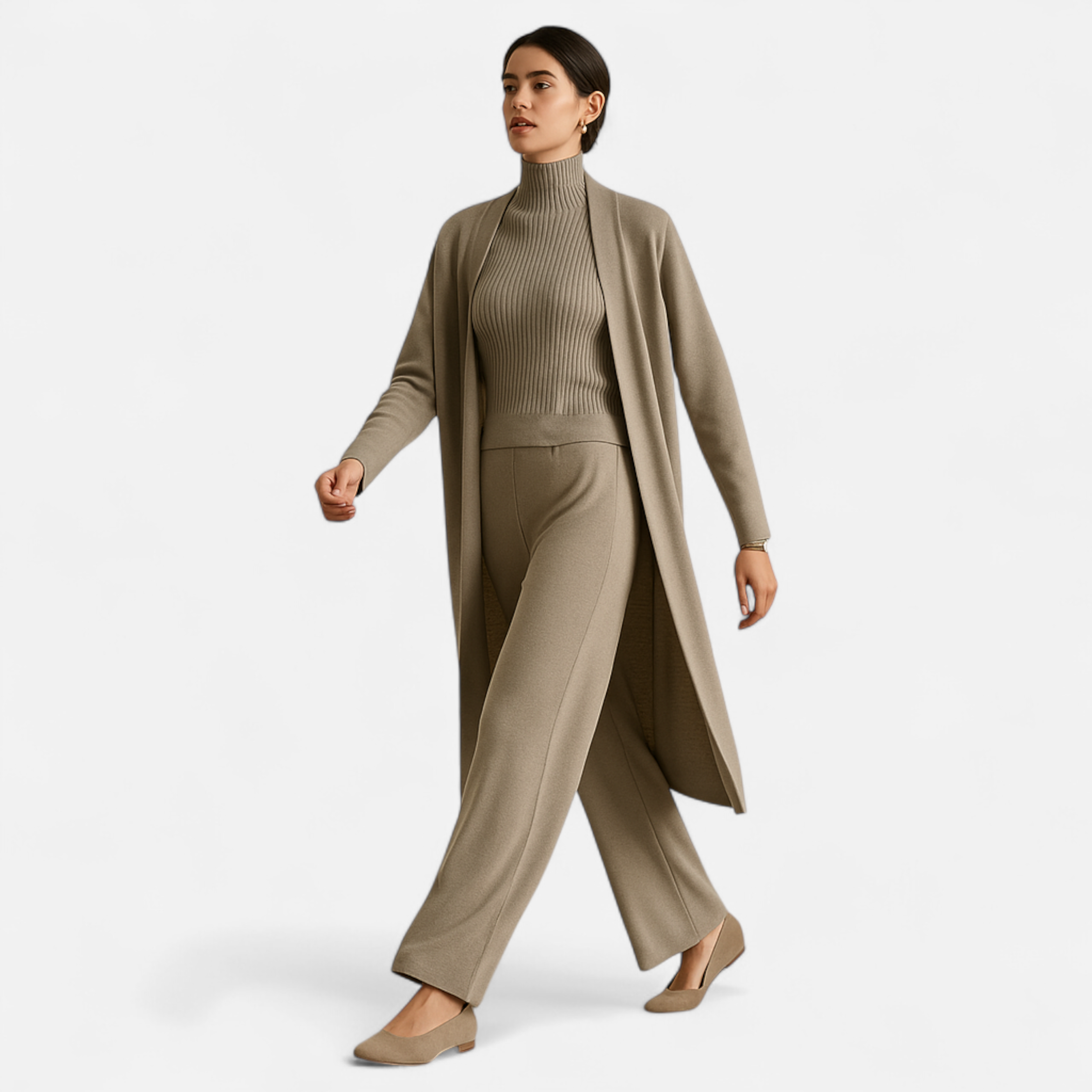 Volarno | Women’s Knitted 3-Piece Cardigan Set