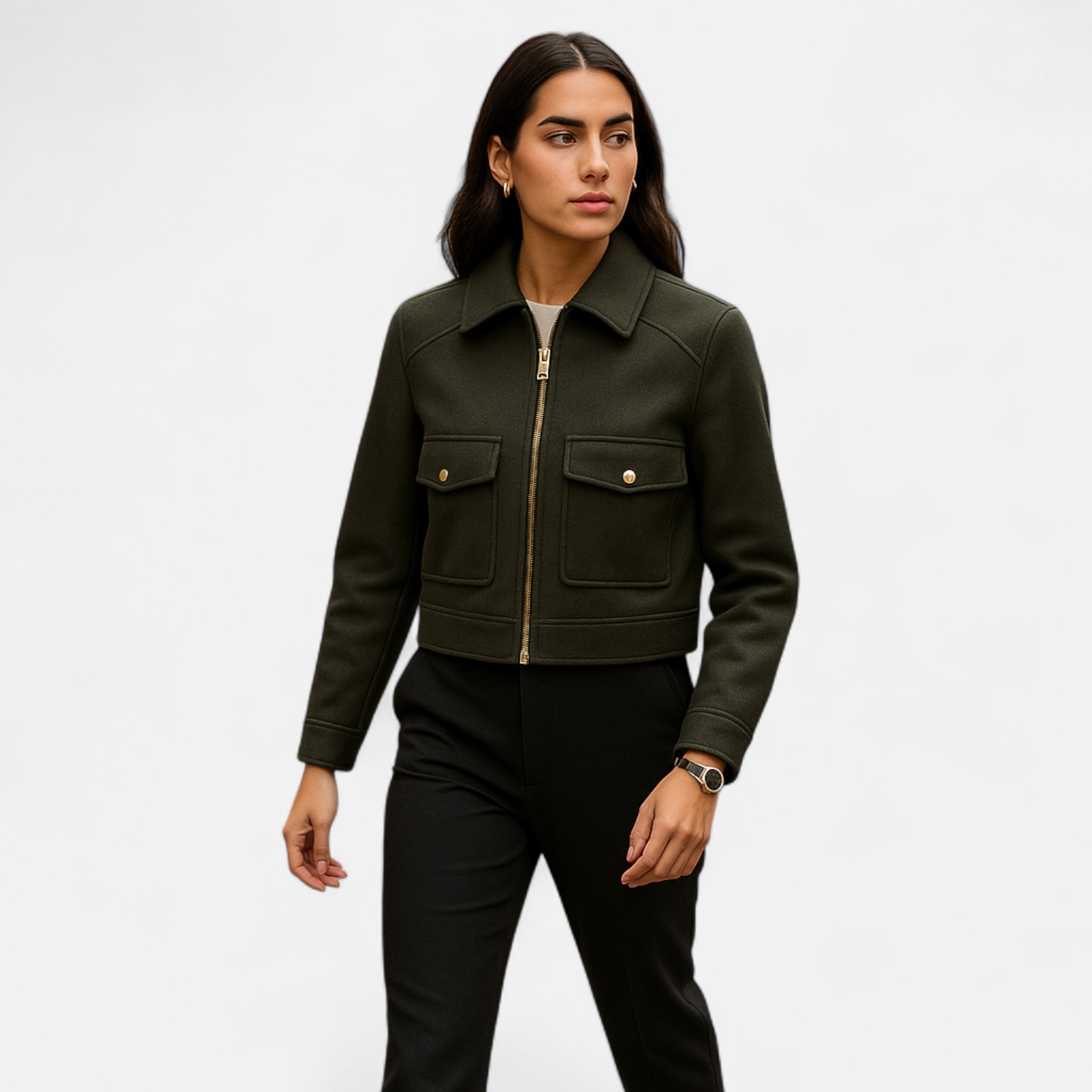 Volarno | Women’s Elegant Winter Zip Jacket