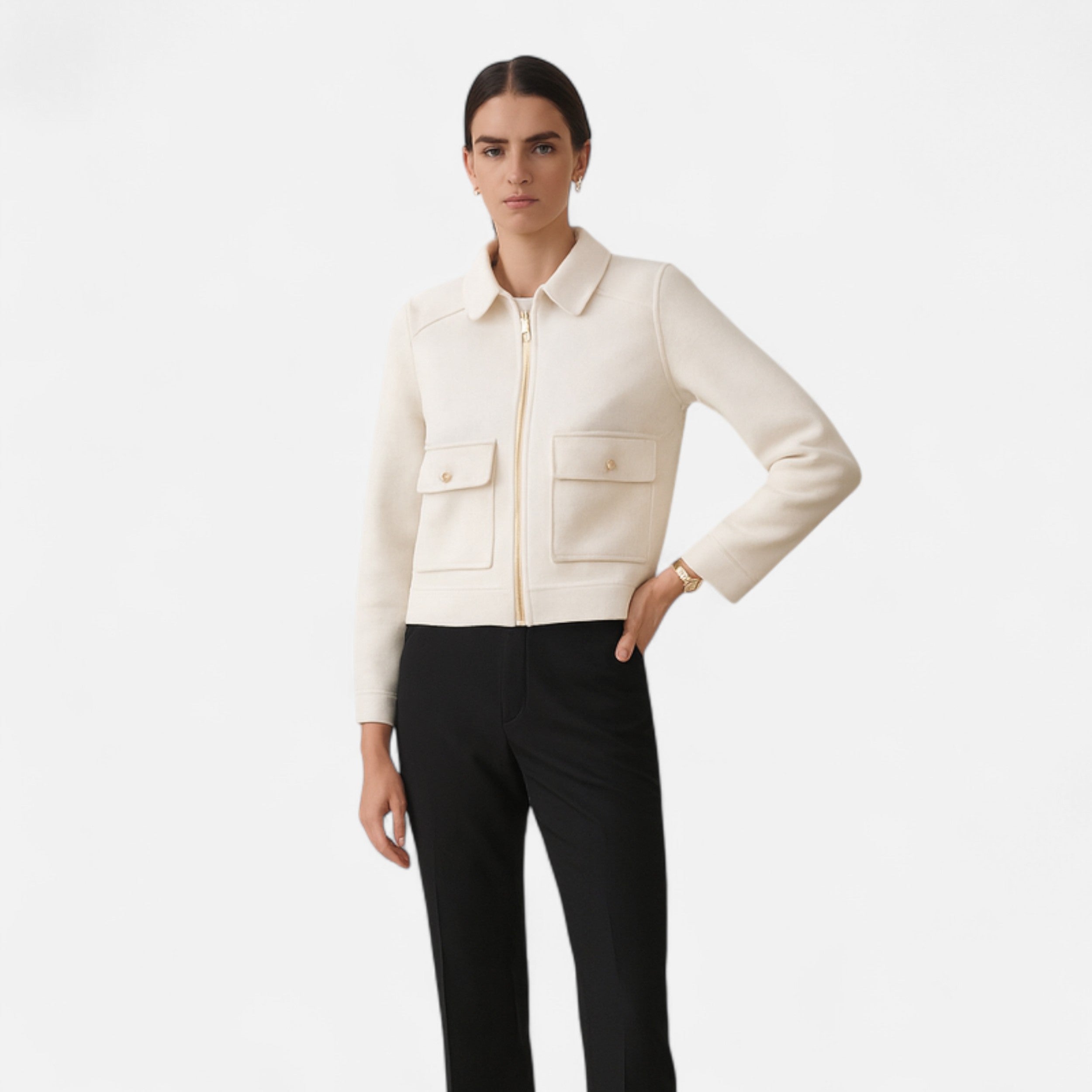 Volarno | Women’s Elegant Winter Zip Jacket