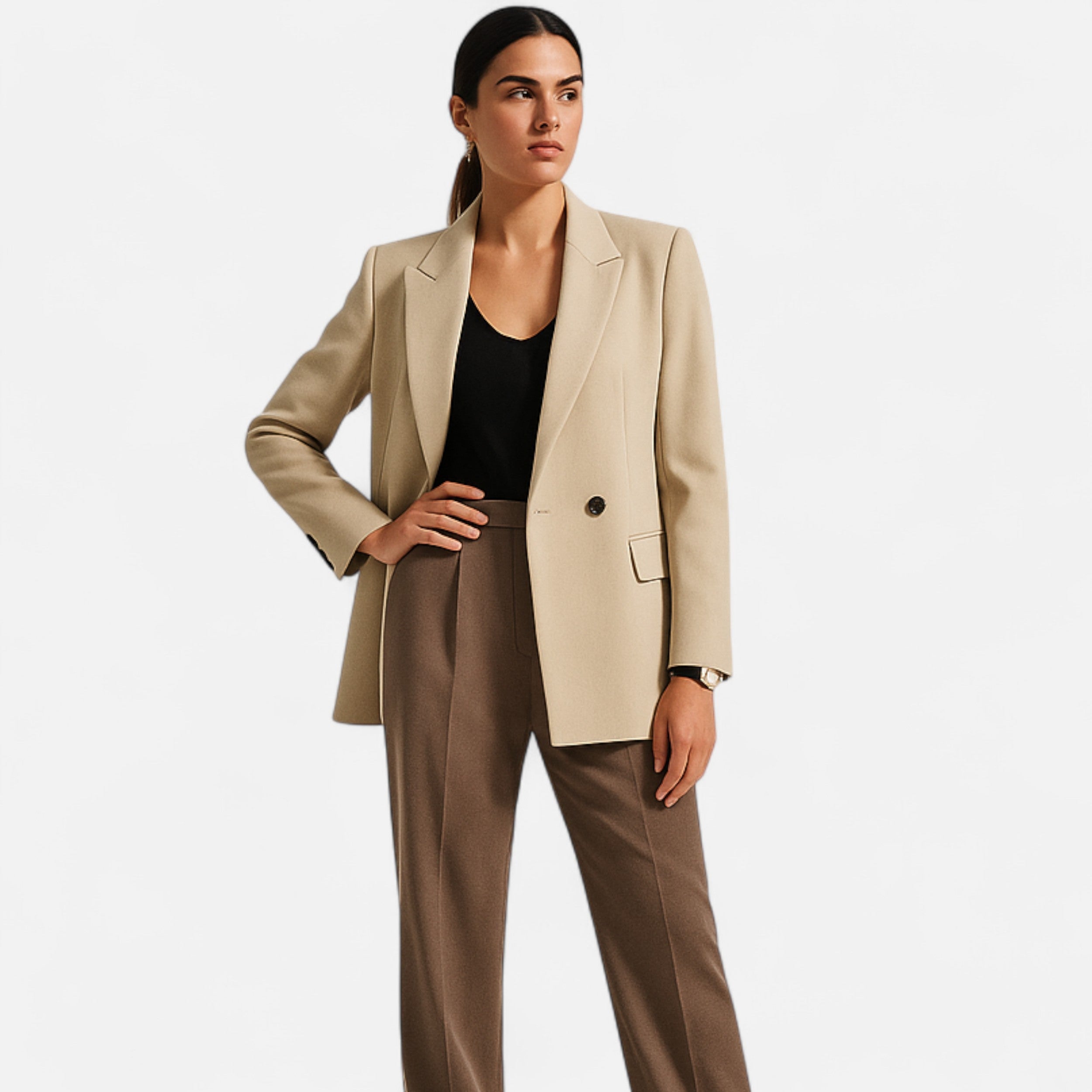 Volarno | Women’s Double-Breasted Vintage Blazer