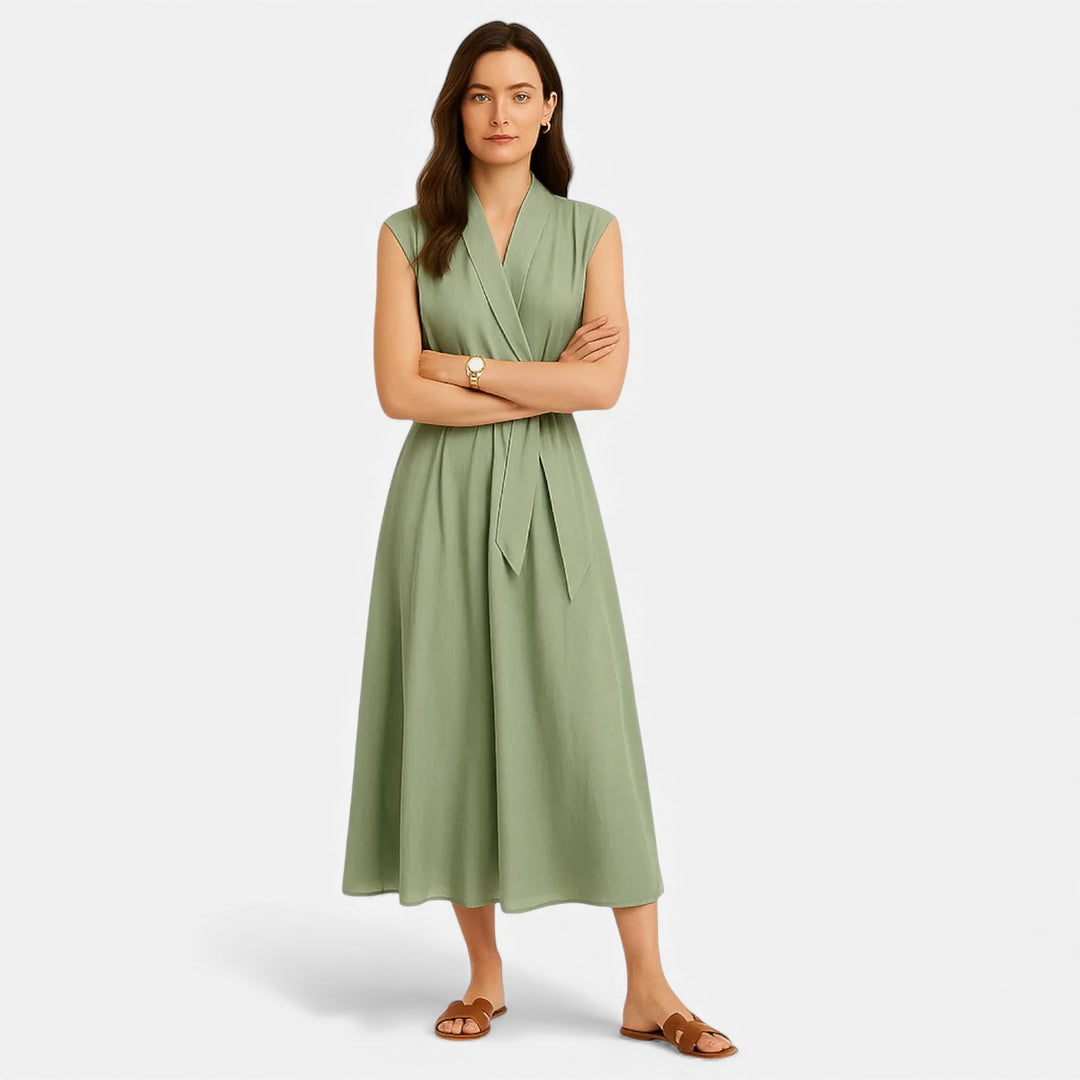 Volarno | Women’s Sleeveless Dress – Heritage Linen Style