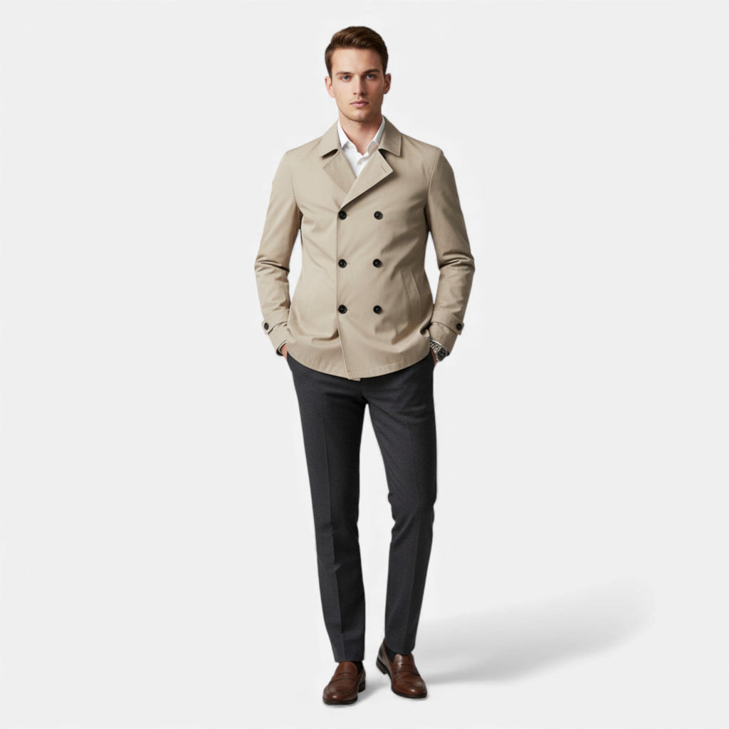 Volarno | Men’s Classic Trench Coat – Ephraim Edition
