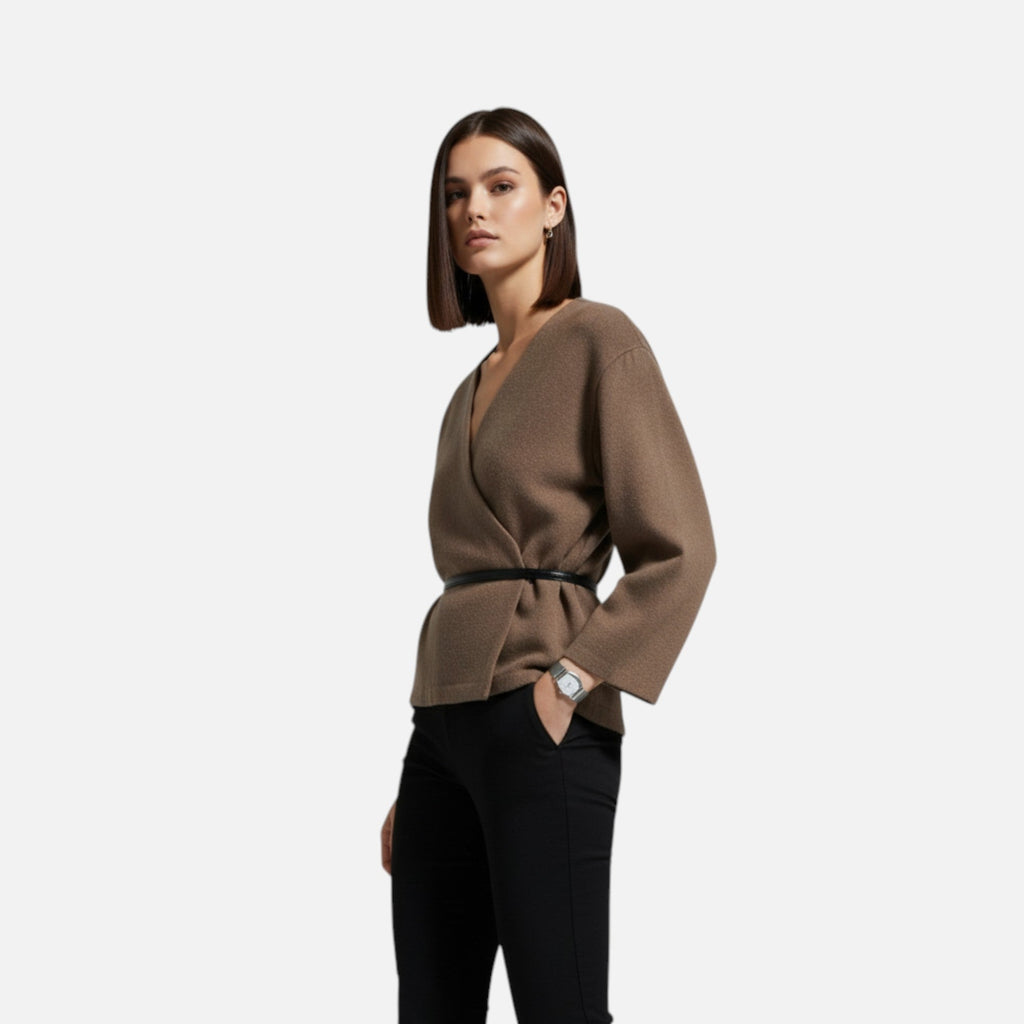 Volarno | Women's Elegant Wrap Sweater