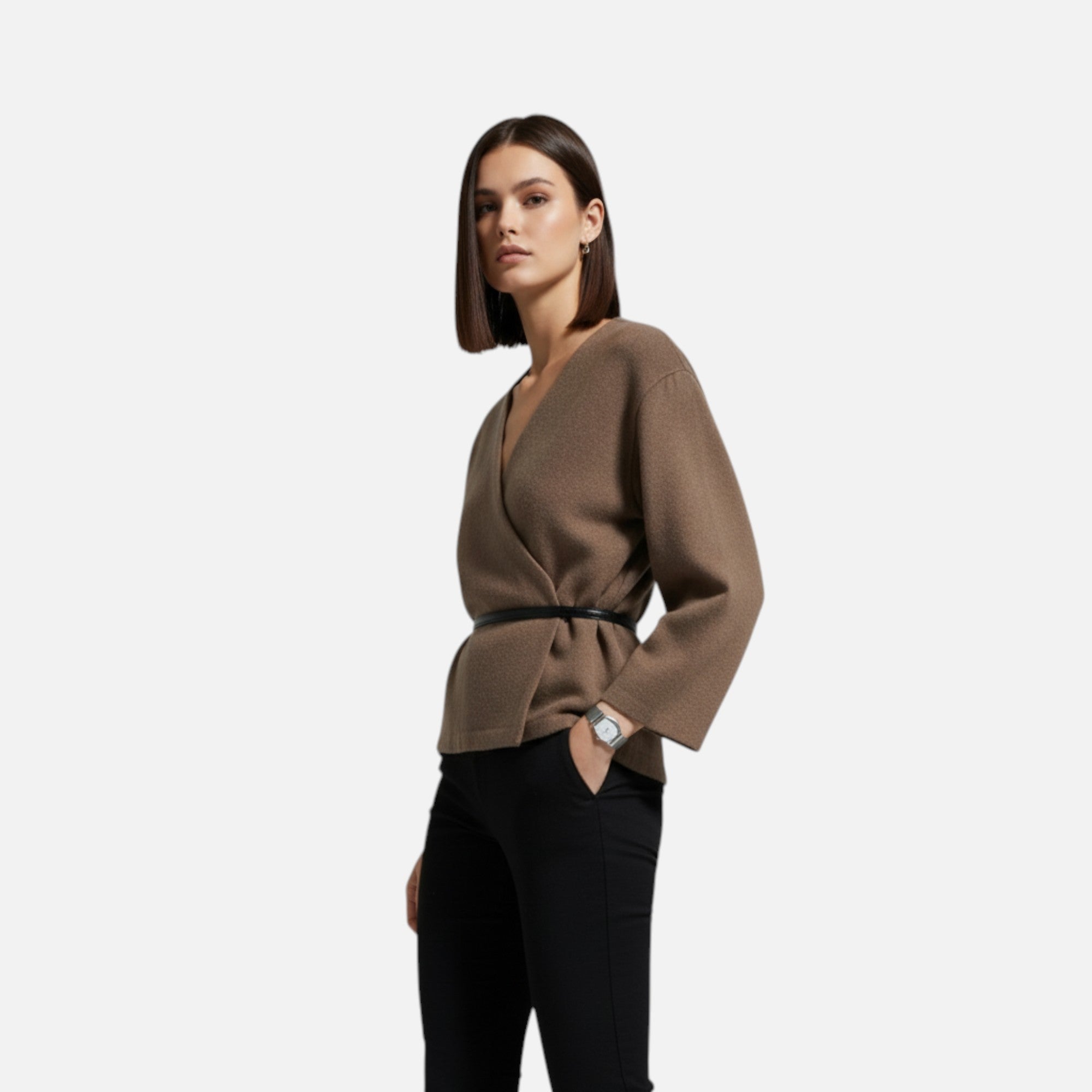 Volarno | Women's Elegant Wrap Sweater