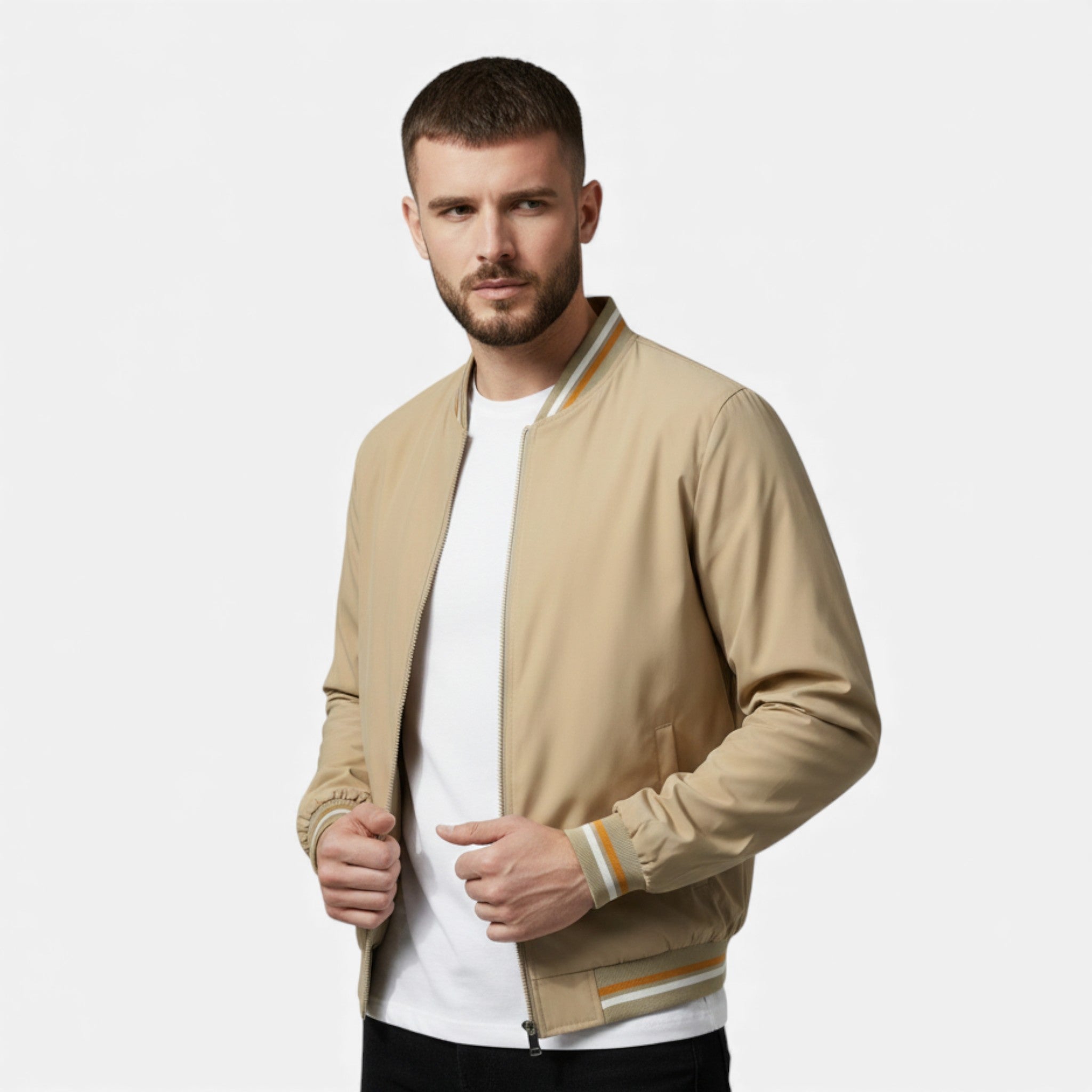 Volarno | Men’s Thick Bomber Jacket for Autumn/Winter