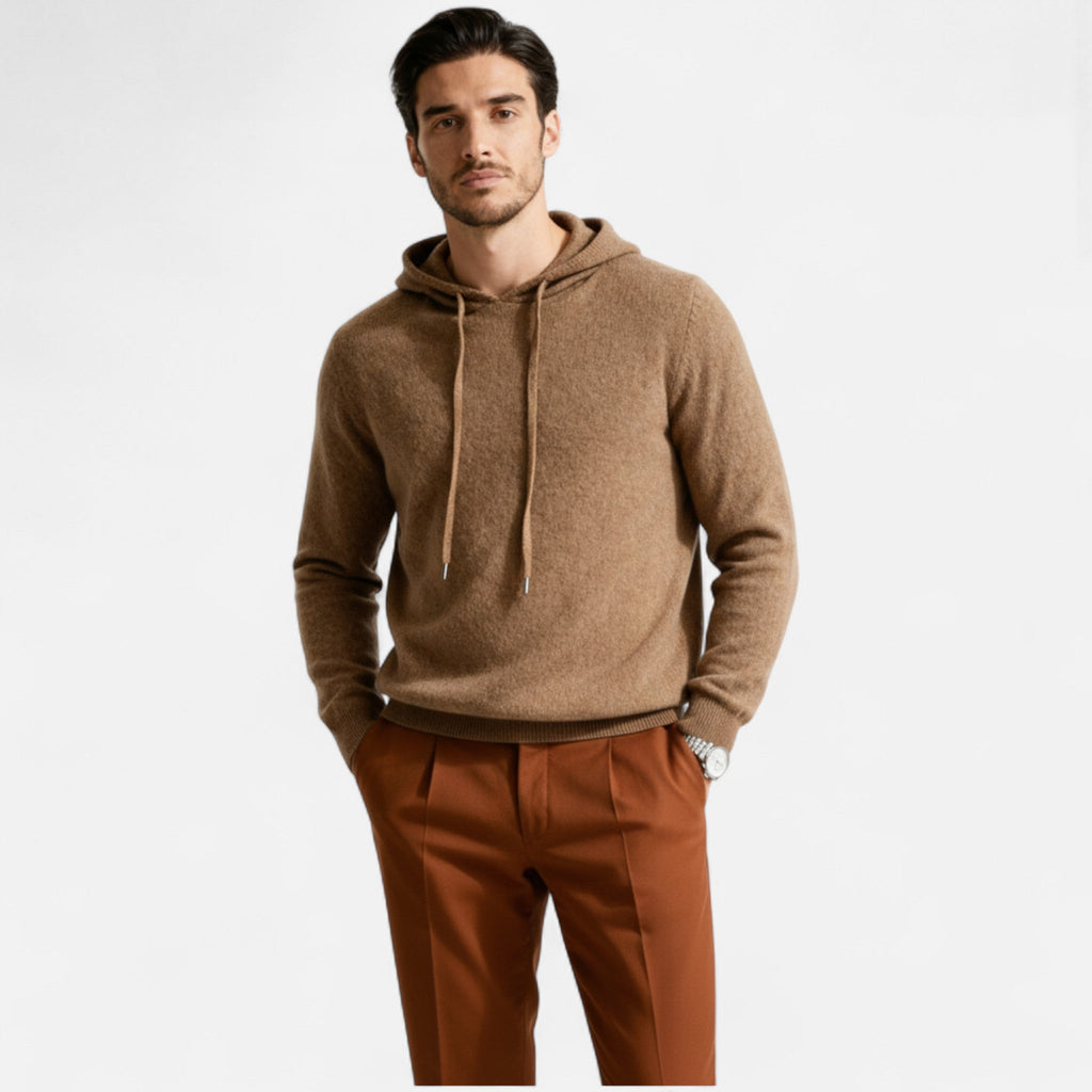 Volarno | Men’s 100% Cashmere Hoodie
