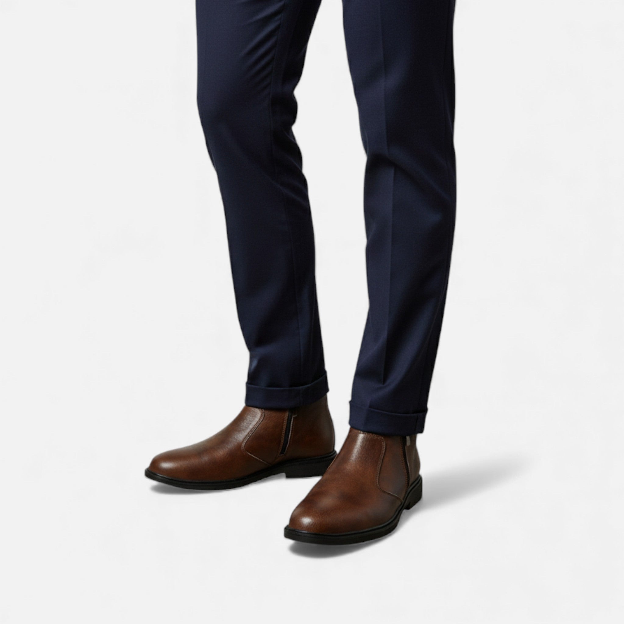 Volarno | Men’s Minimal Ankle Chelsea Boots