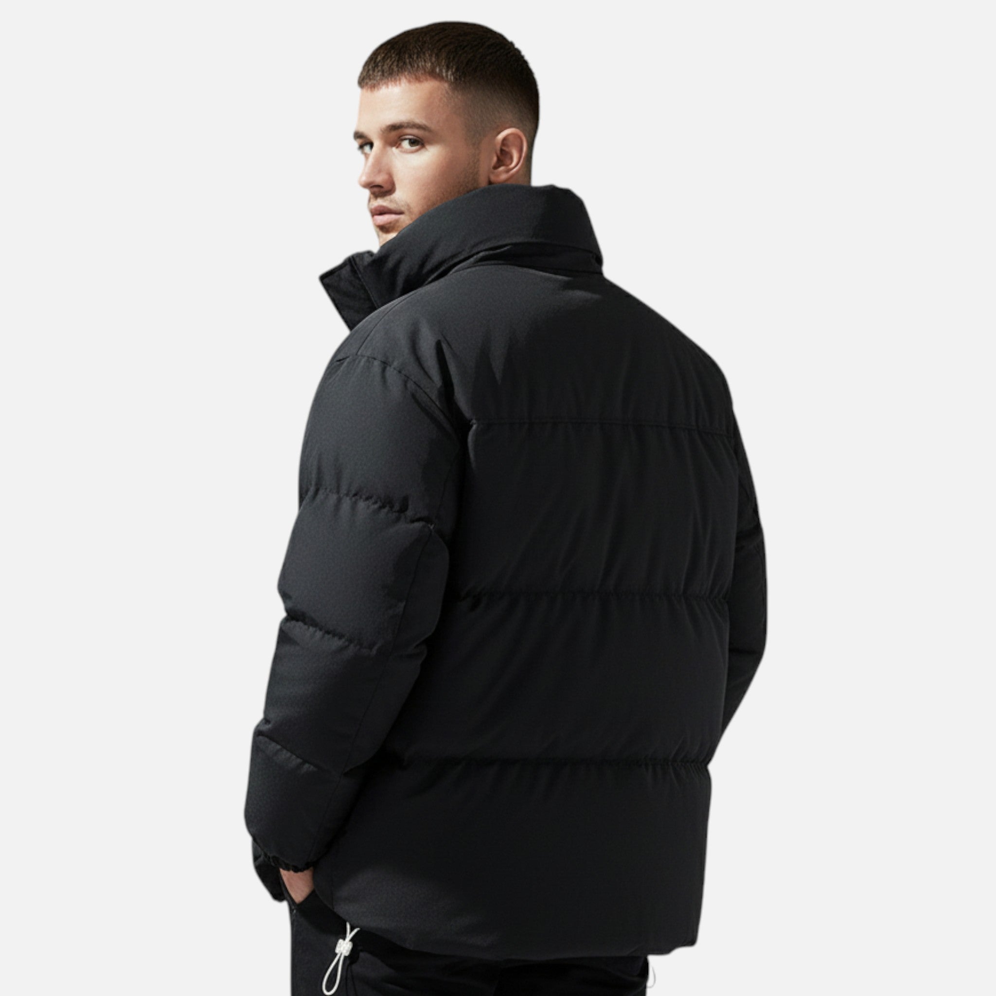 Volarno | Men’s Oversized Windproof Jacket with Stand Collar