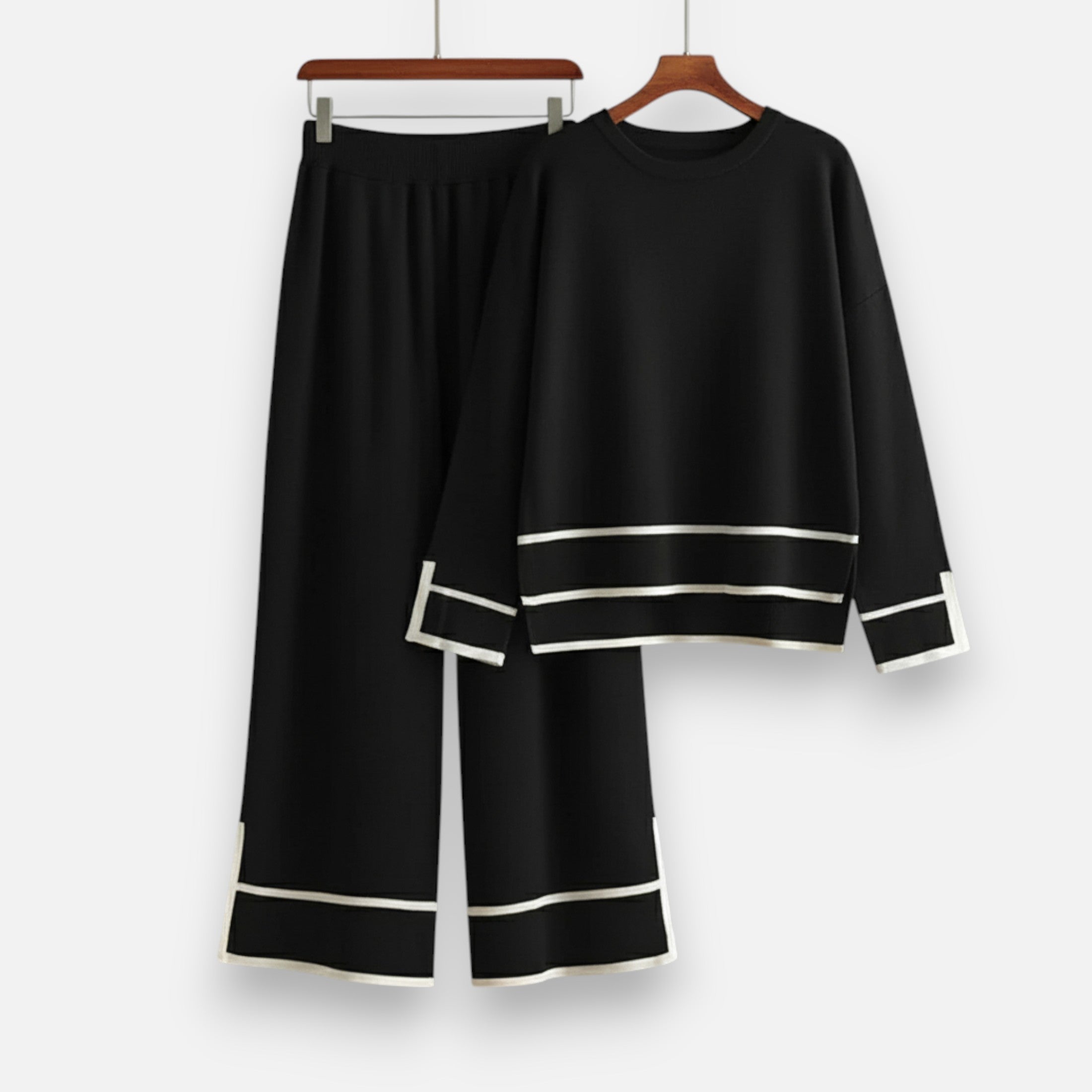 Volarno | Women’s Knitted Two-Piece Set – Effortless Winter Poise