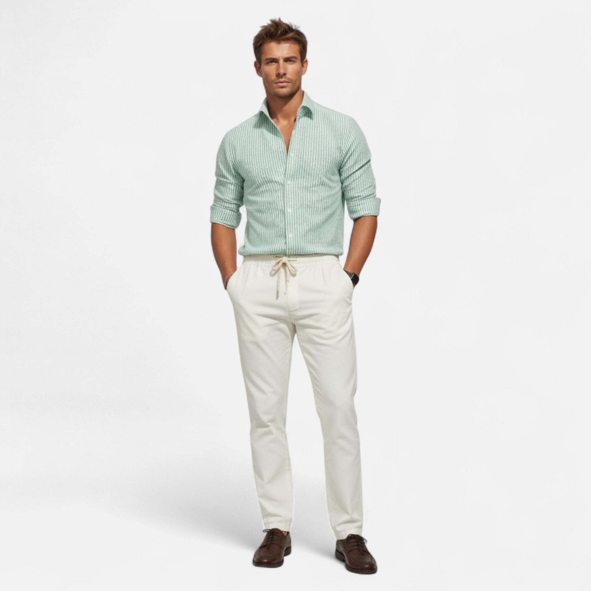 Volarno | Men’s Slim-Fit Business Shirt
