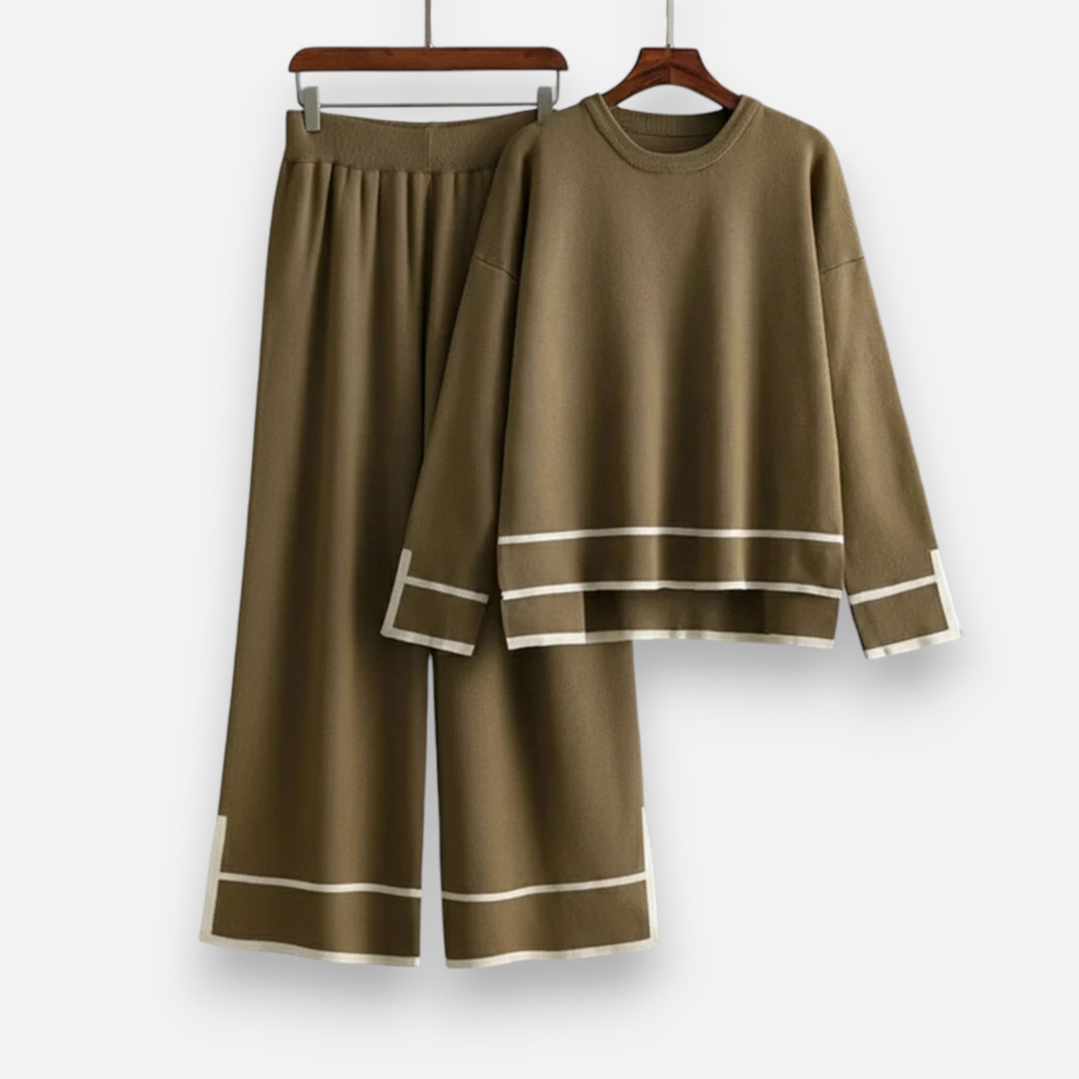 Volarno | Women’s Knitted Two-Piece Set – Effortless Winter Poise