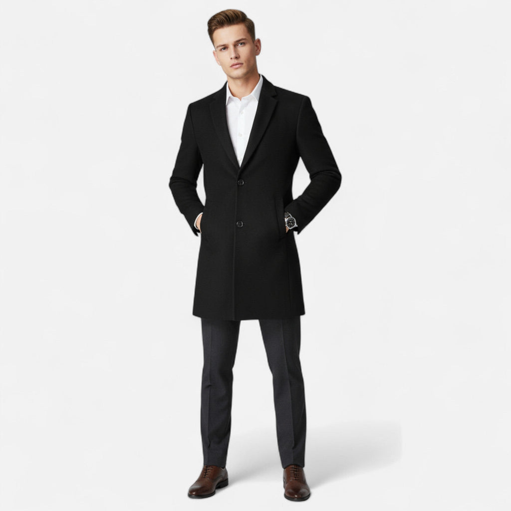 Volarno | Men’s Wool Overcoat – Classic Tailored Elegance