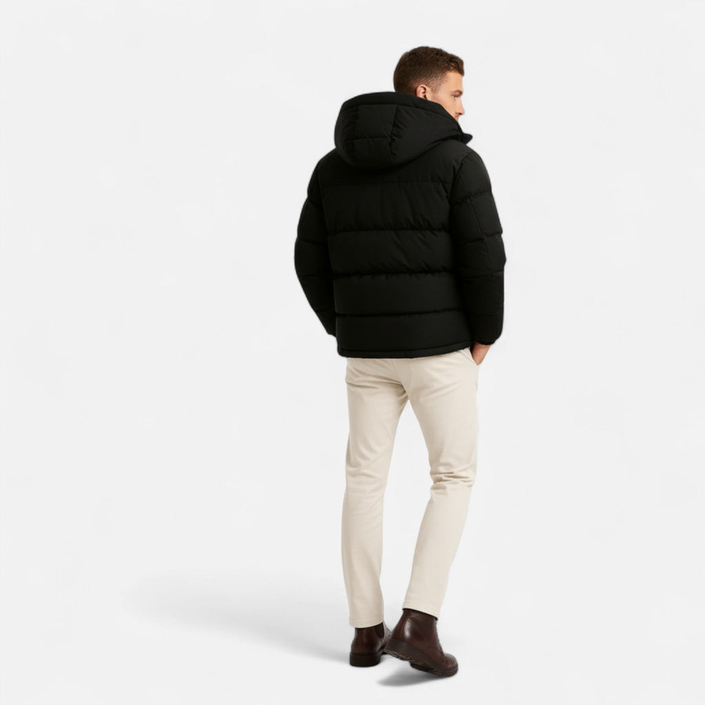 Volarno | Men’s Puffer Jacket – Lightweight Hooded Insulated Elegance