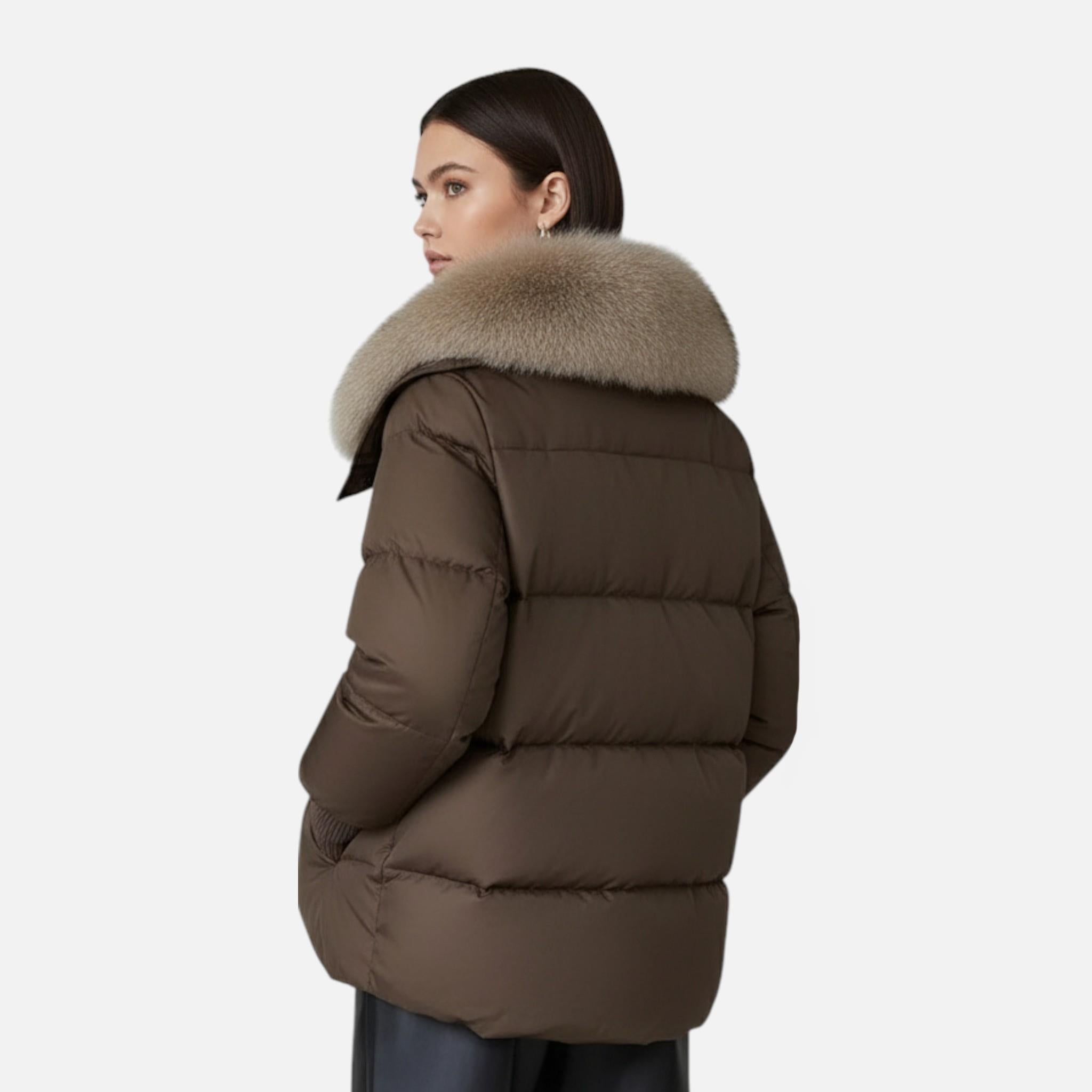Volarno | Women’s Fur-Collar Down Cotton Jacket
