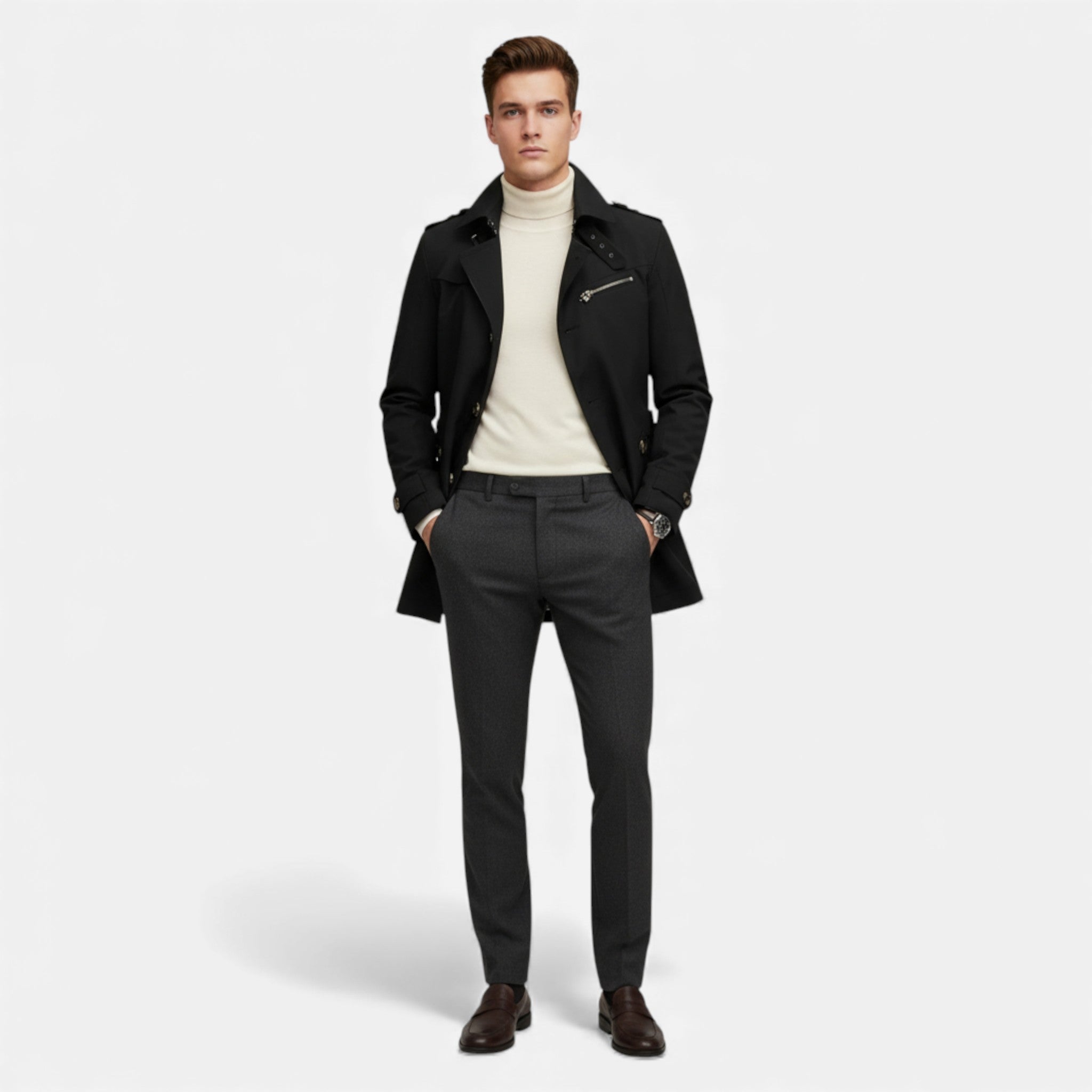 Volarno | Men’s Trench Coat – Jasper Edition