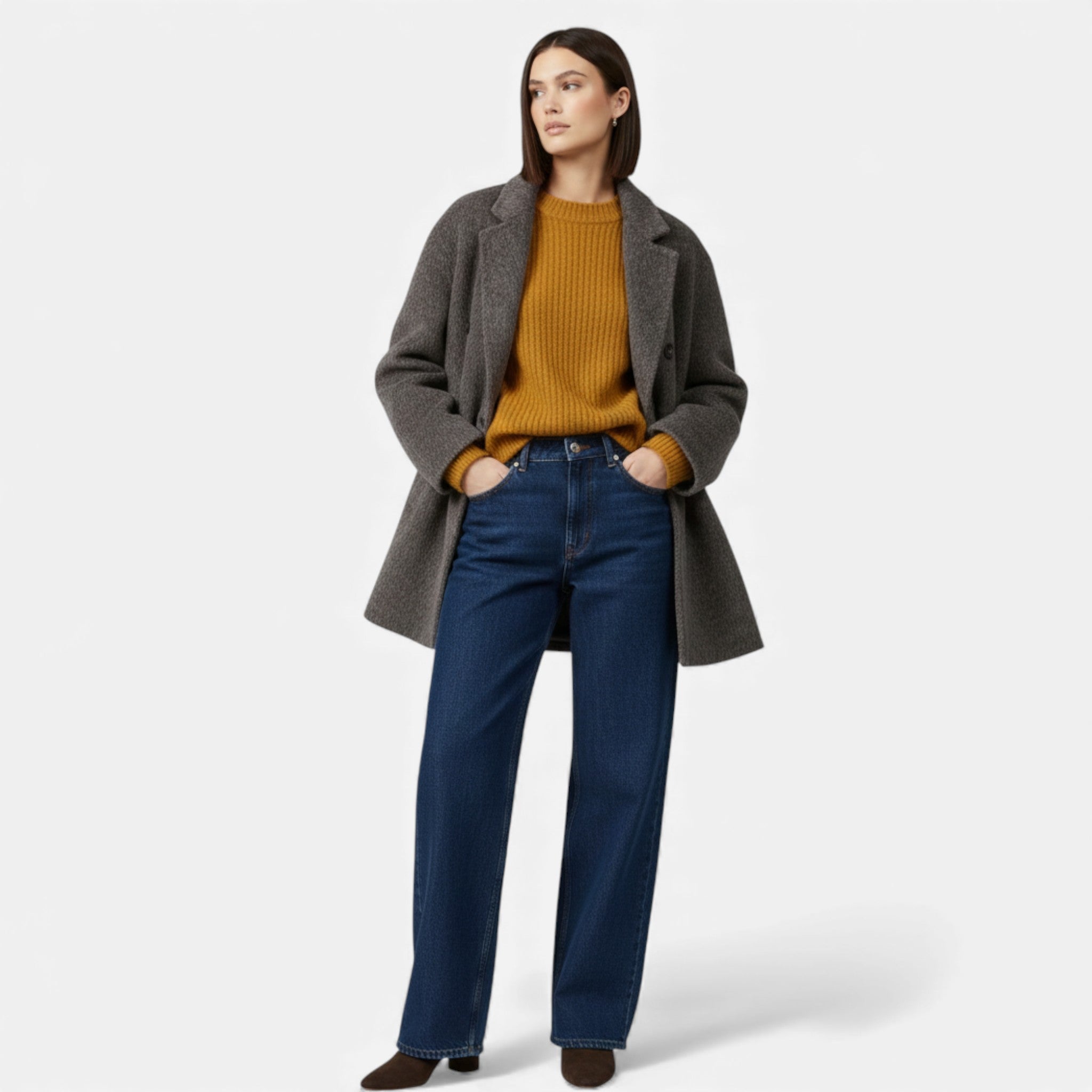 Volarno | Women’s Classic Wool-Blend Winter Coat