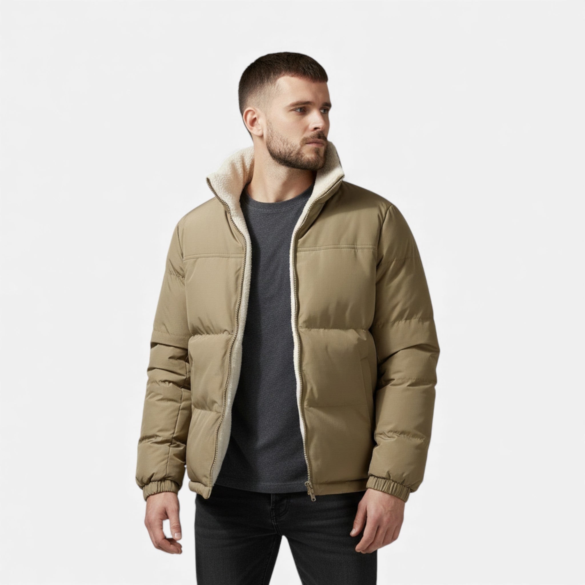 Volarno | Men’s Plush-Lined Thick Winter Puffer Jacket