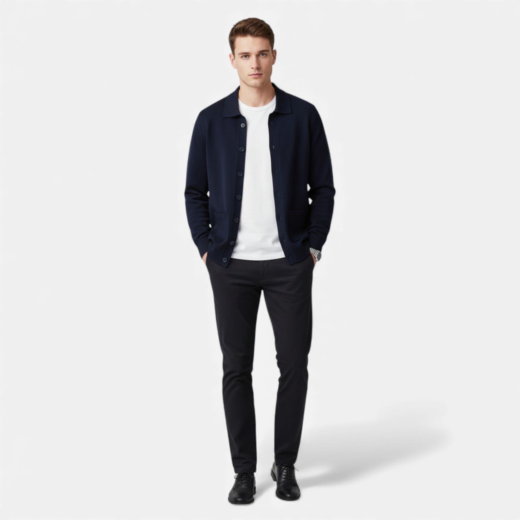 Volarno | Men’s Polo Cardigan – Morley Edition