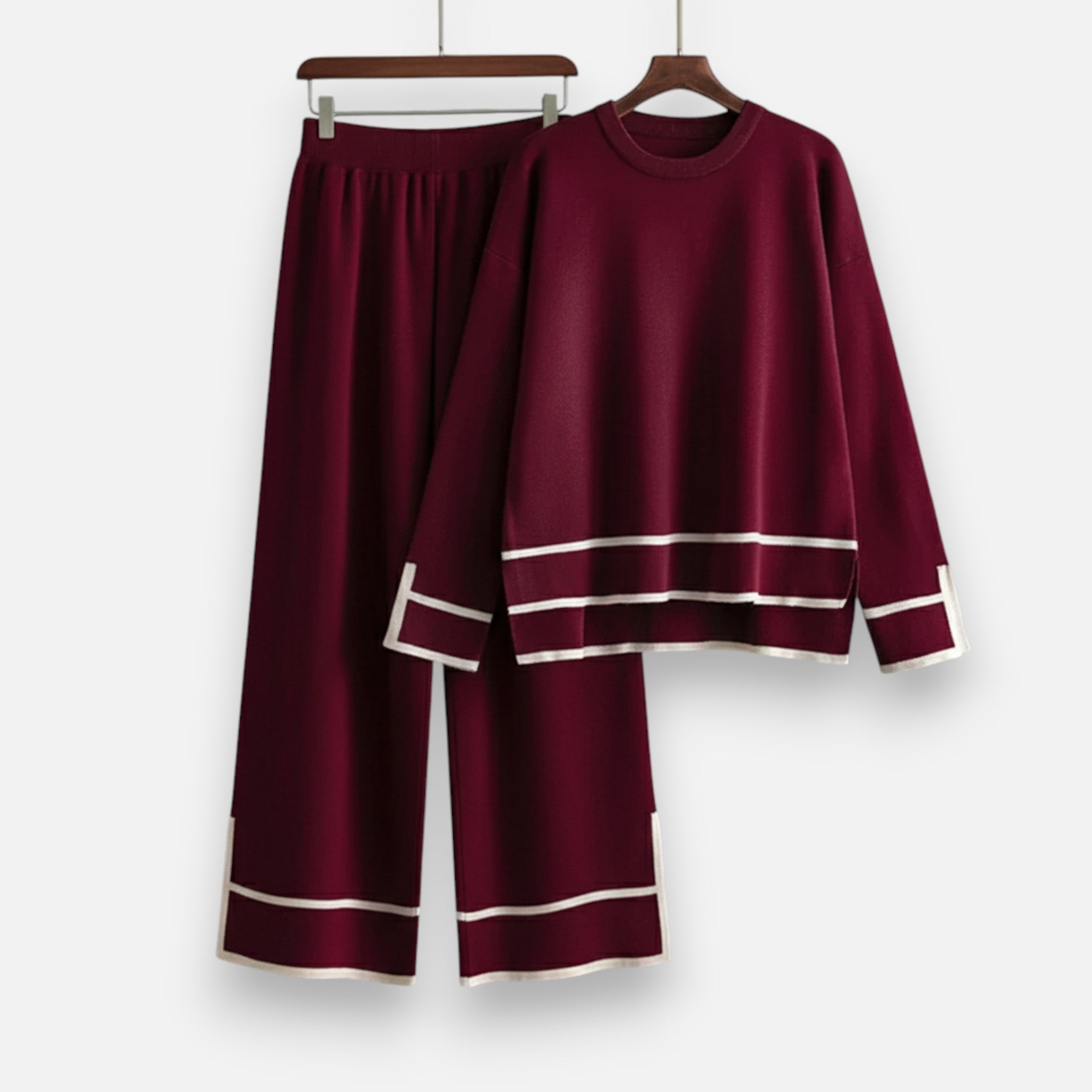 Volarno | Women’s Knitted Two-Piece Set – Effortless Winter Poise